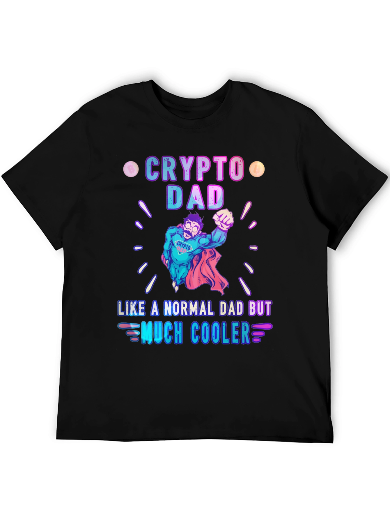 Crypto Dad T-Shirt - Cool Superhero Dad Tee