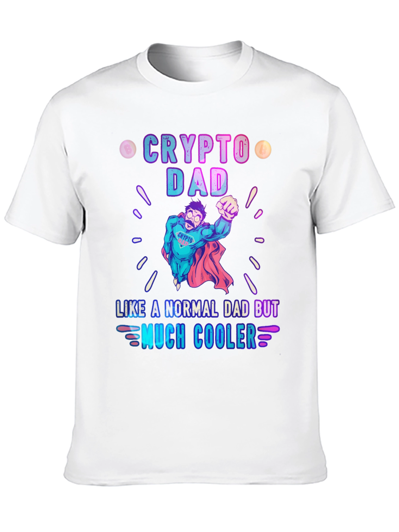 Crypto Dad T-Shirt - Cool Superhero Dad Tee