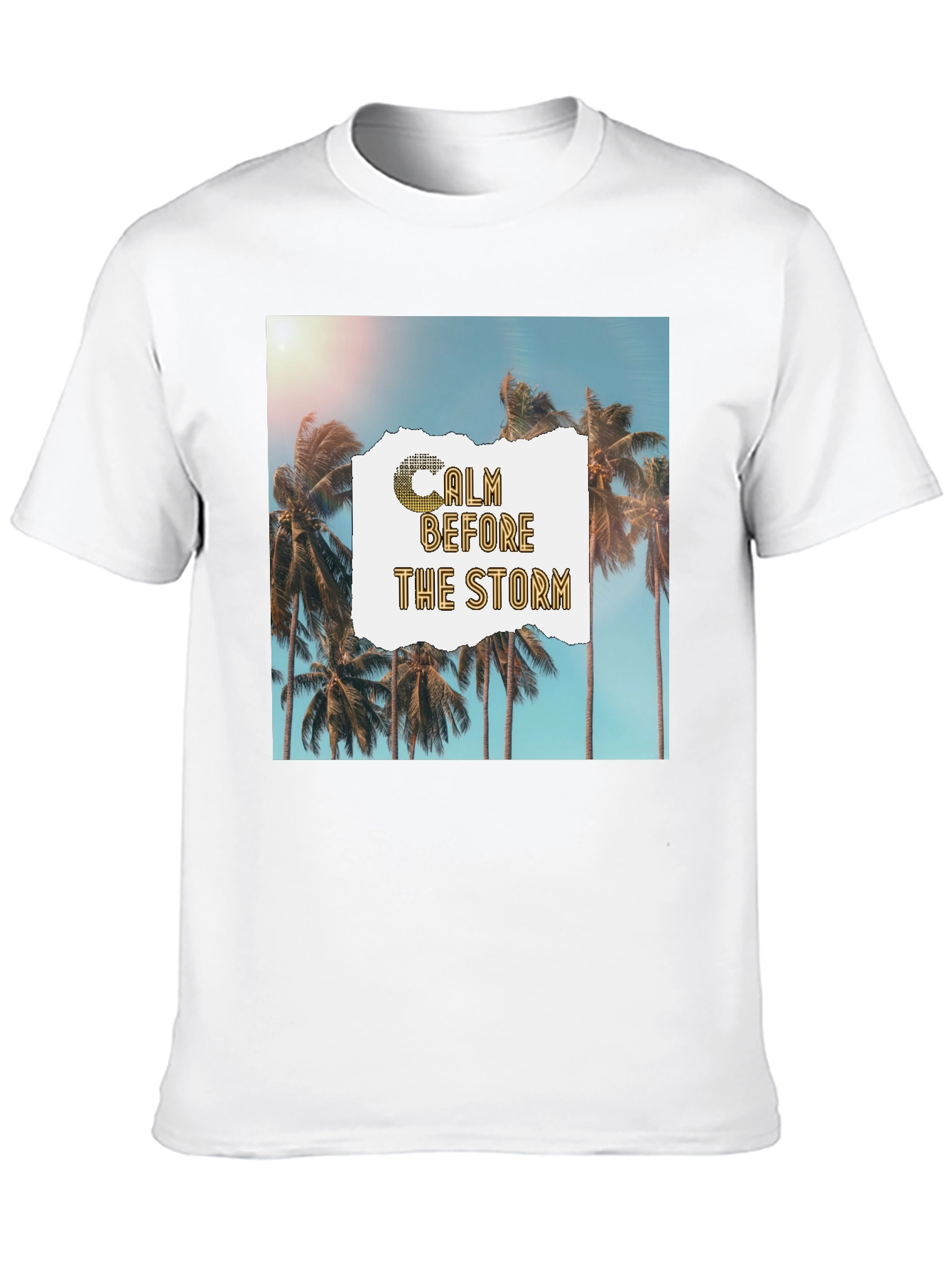 Calm Before The Storm Palm Graphic T-Shirt
