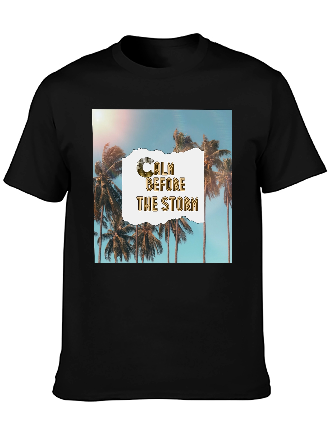 Calm Before The Storm Palm Graphic T-Shirt
