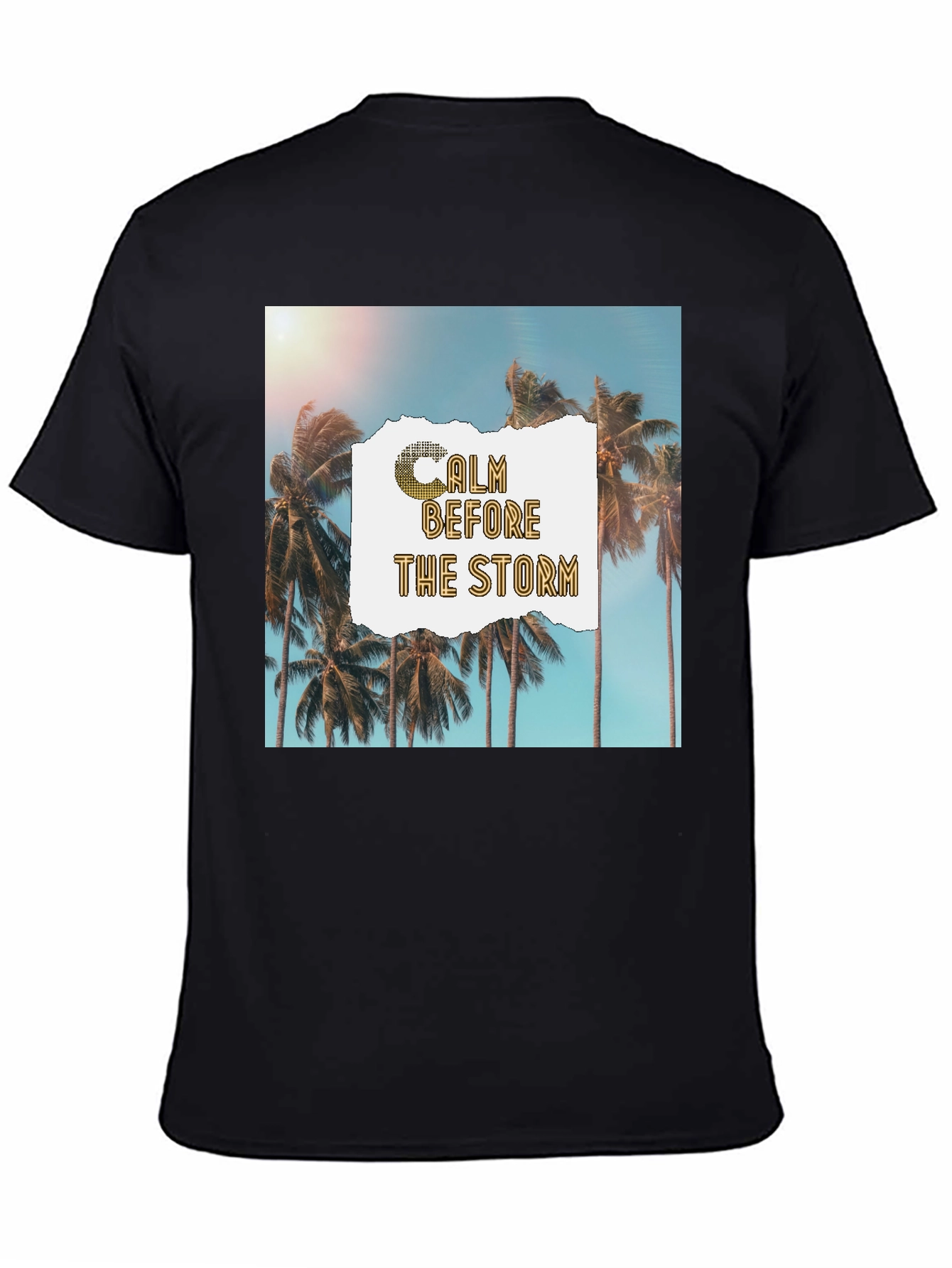 Calm Before The Storm Palm Graphic T-Shirt