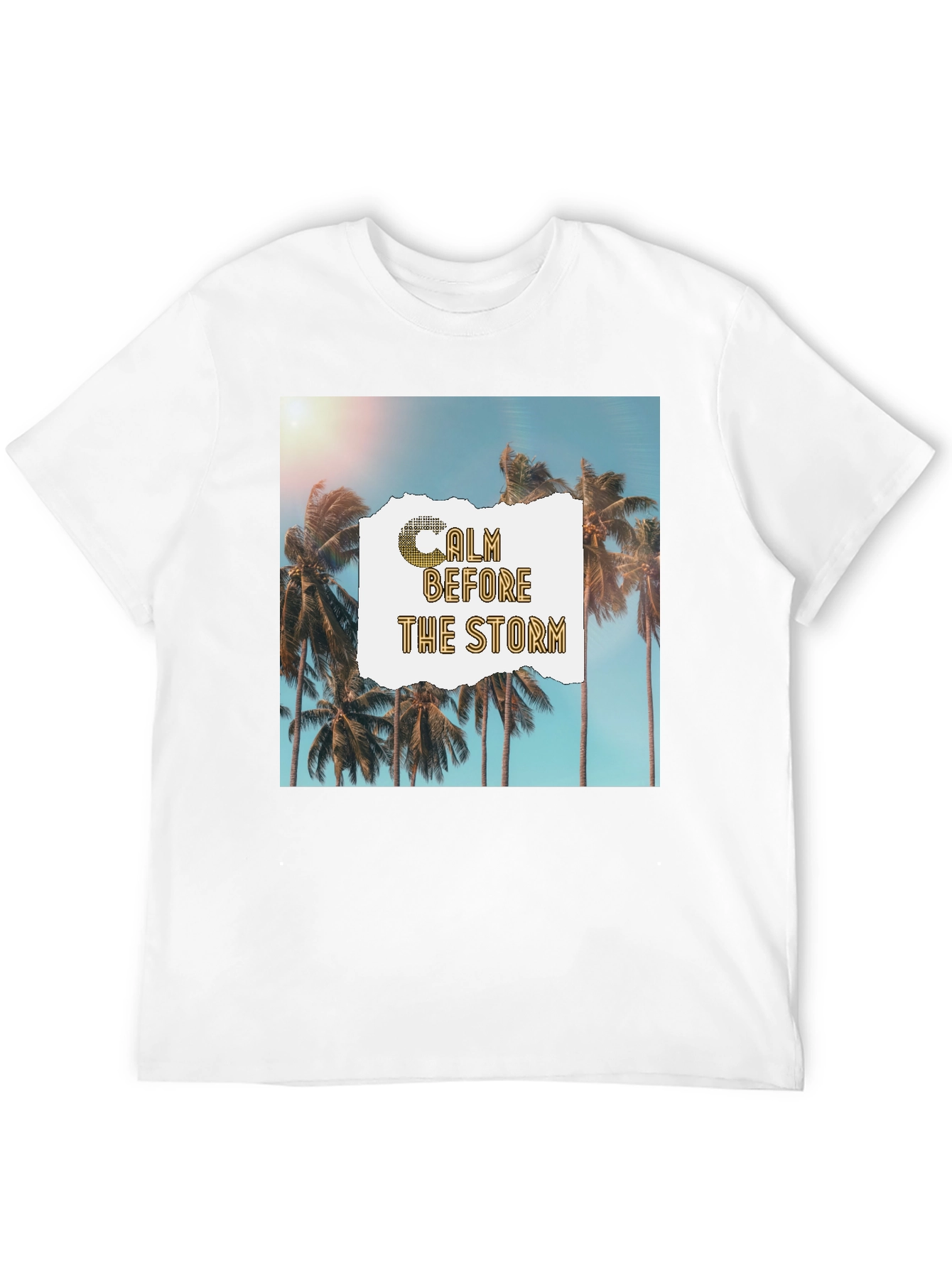 Calm Before The Storm Palm Graphic T-Shirt