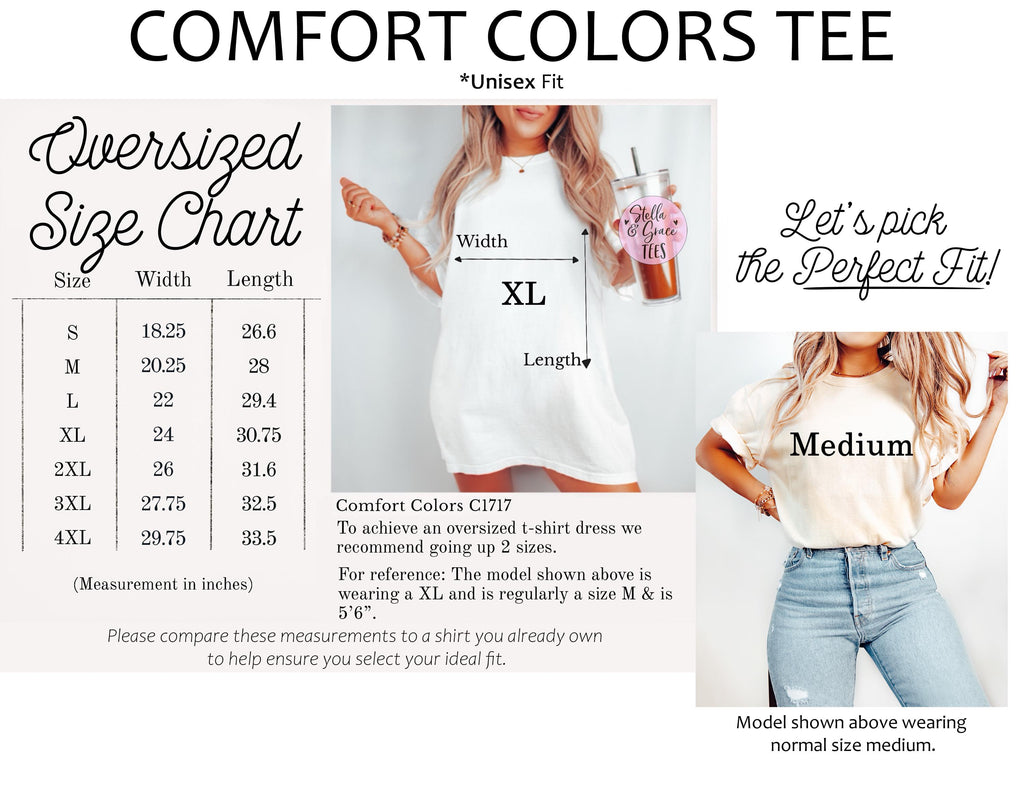 Comfort Colors® Custom Personalized Scriptive Text Shirt – Cute Coquette T-Shirt, Personalized Gift Tee