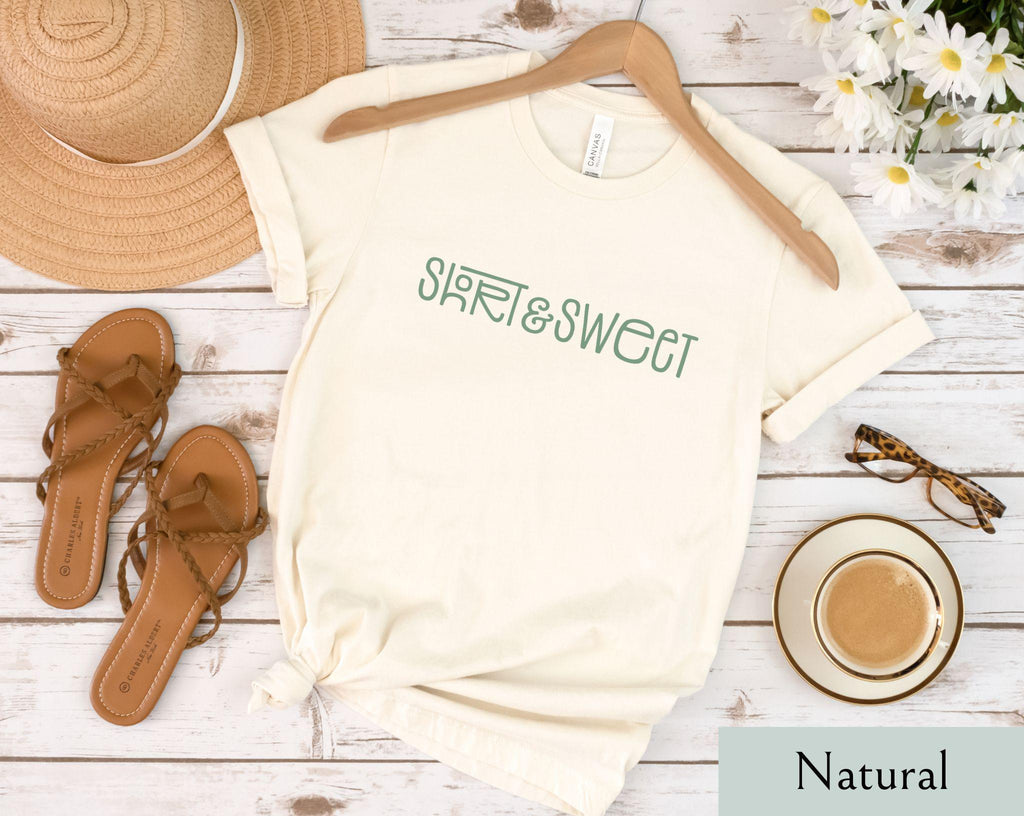 Short and Sweet, Short and Sweet Shirt, Short n Sweet, Aesthetic Shirt, Graphic Tshirt, VSCO Girl Shirt, Plus Sizing, Short Girl Summer