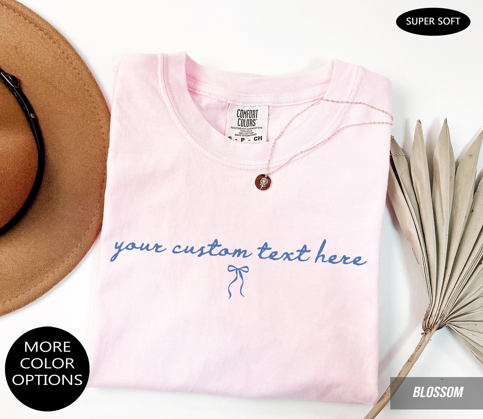 Comfort Colors® Custom Personalized Scriptive Text Shirt – Cute Coquette T-Shirt, Personalized Gift Tee