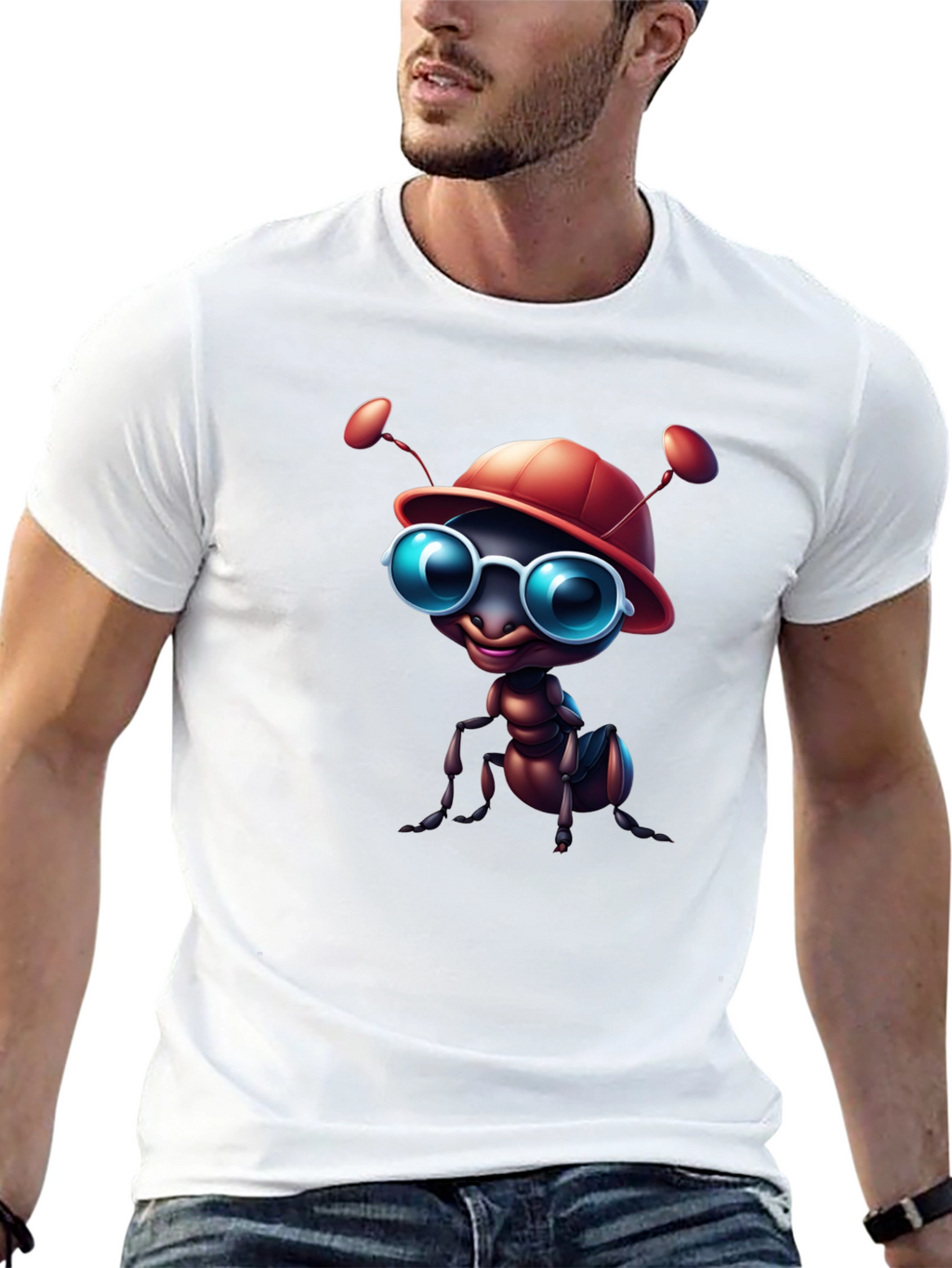 Cool Ant Graphic Tee - Black