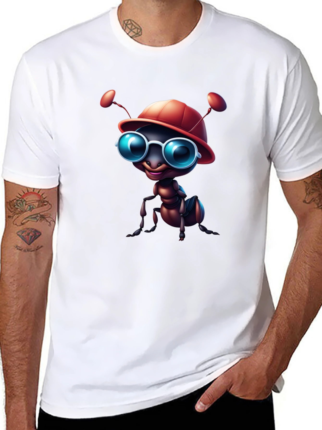 Cool Ant Graphic Tee - Black