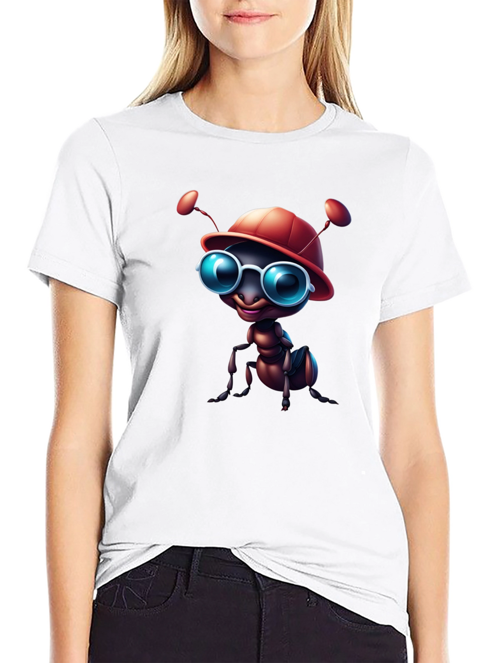 Cool Ant Graphic Tee - Black