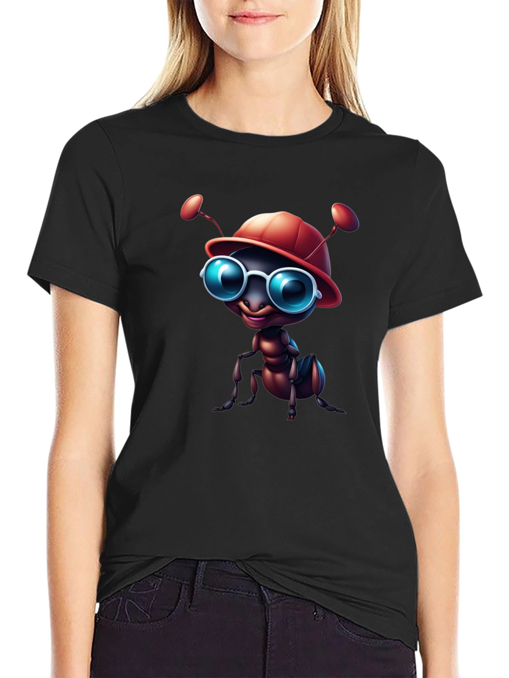 Cool Ant Graphic Tee - Black
