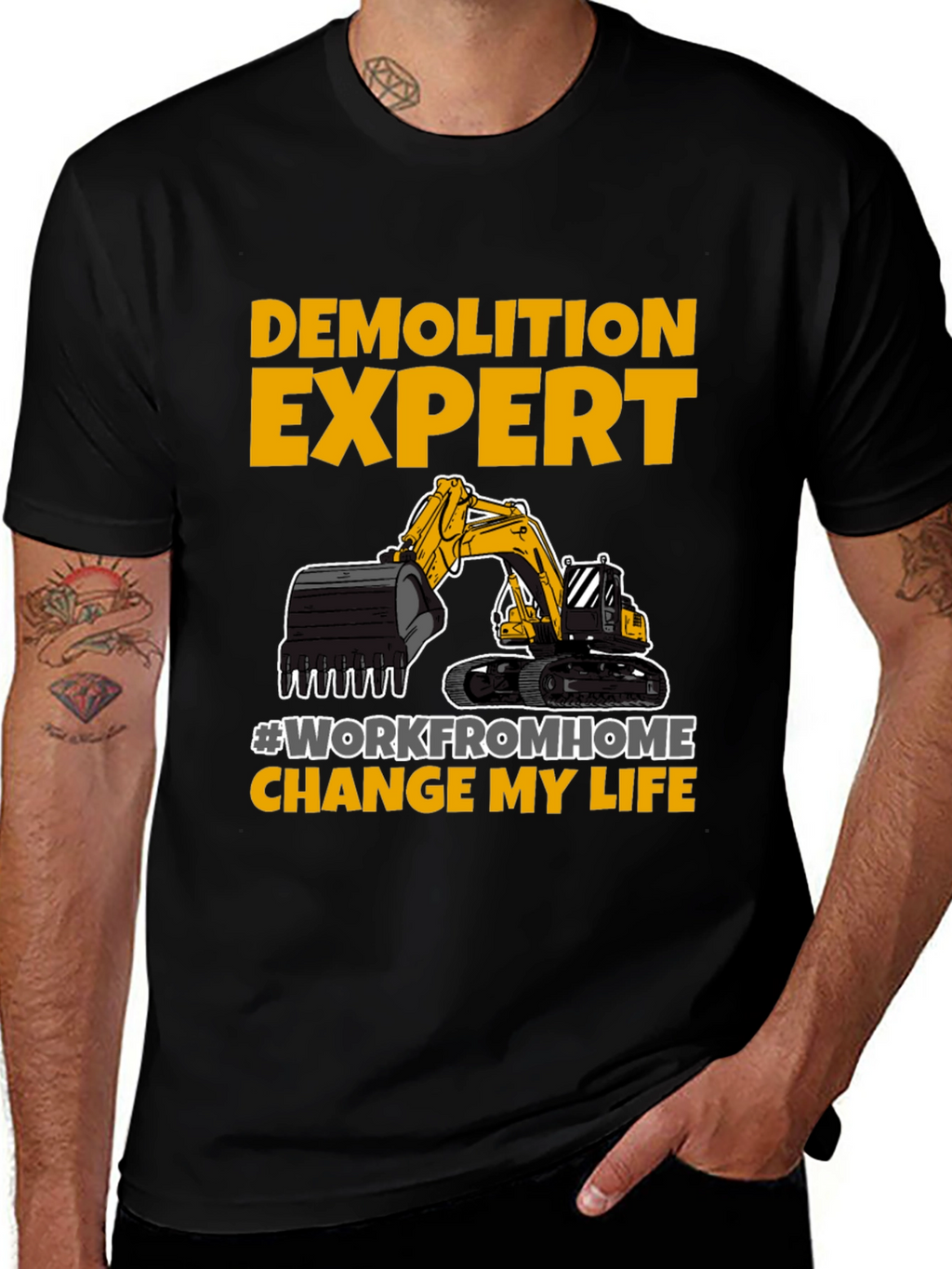 Demolition Expert Work From Home T-Shirt