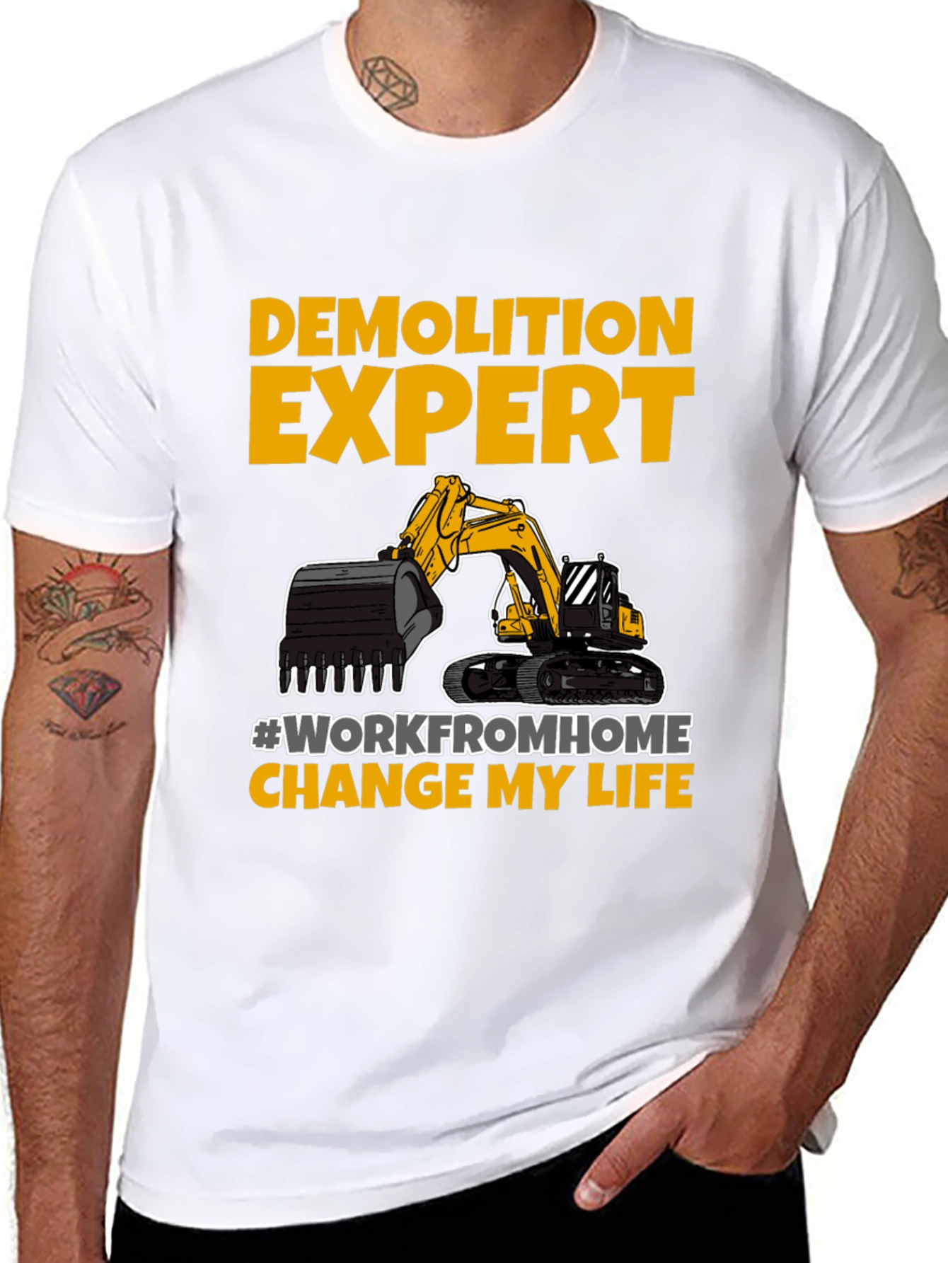 Demolition Expert Work From Home T-Shirt