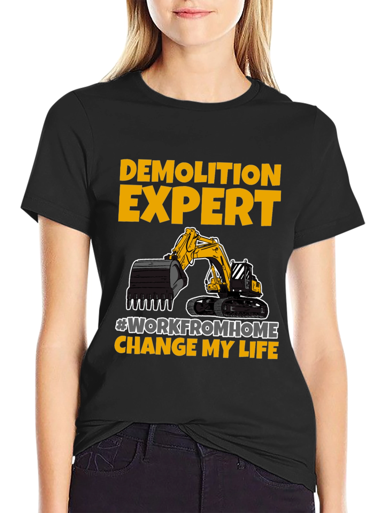 Demolition Expert Work From Home T-Shirt