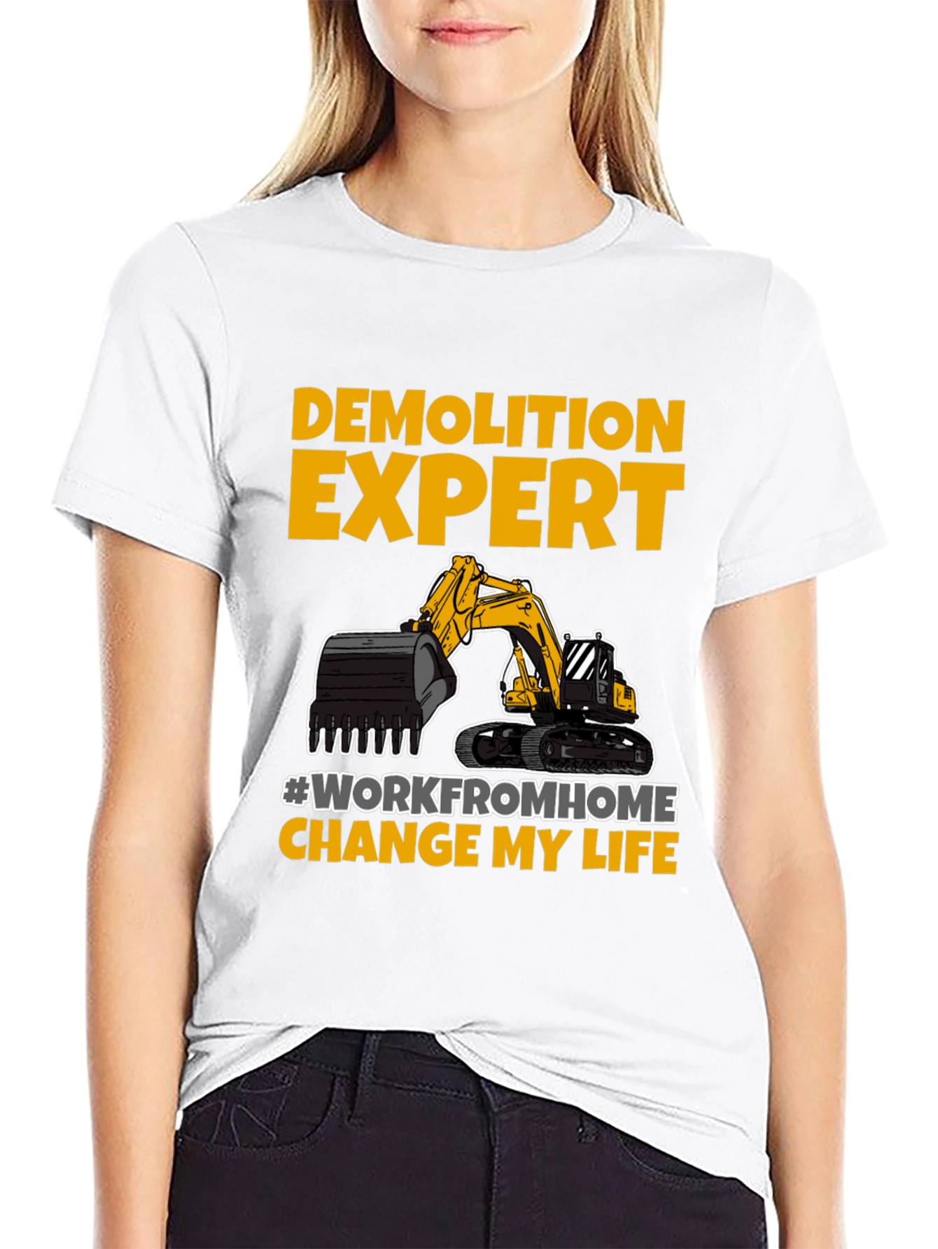 Demolition Expert Work From Home T-Shirt