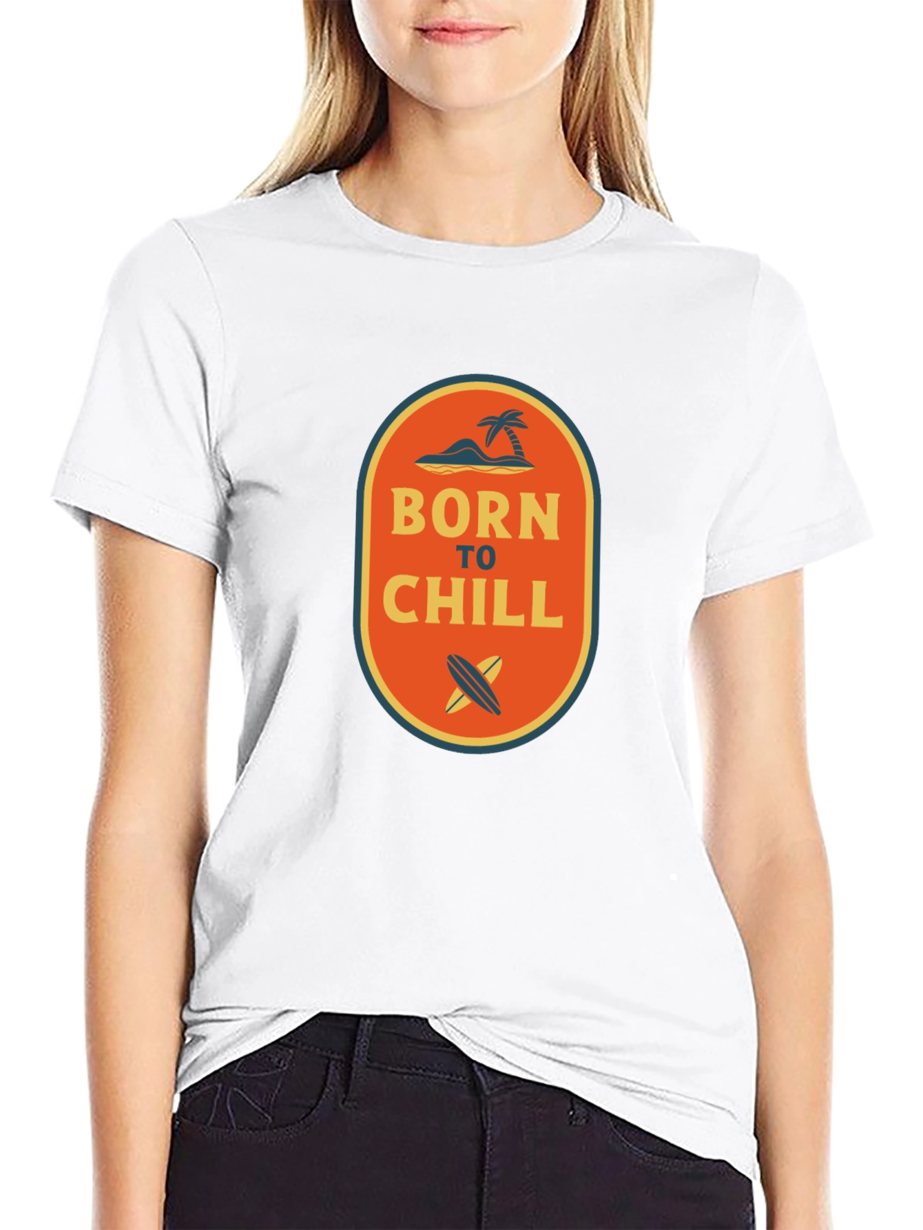 Born to Chill Graphic Tee - Mens Black T-Shirt