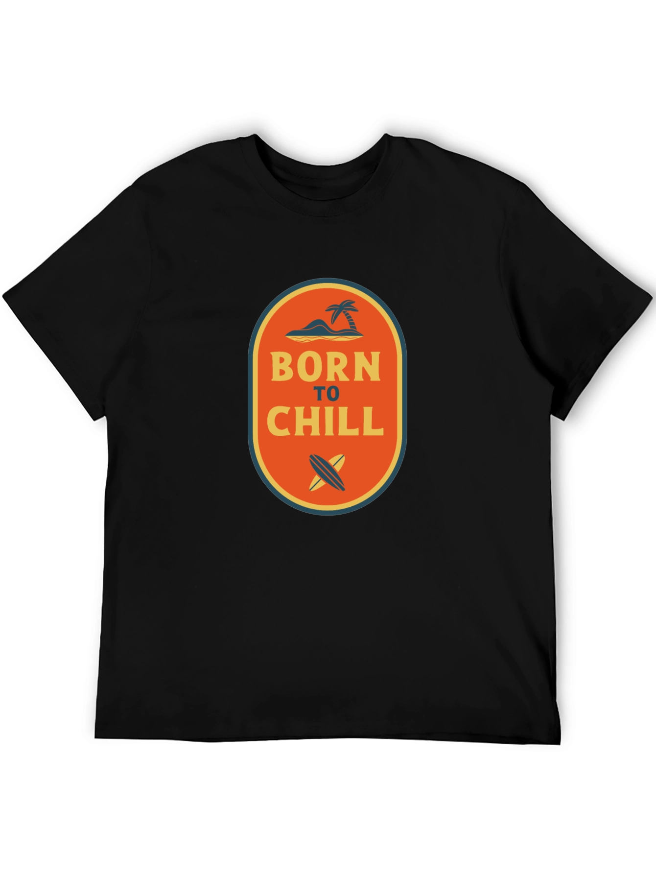 Born to Chill Graphic Tee - Mens Black T-Shirt