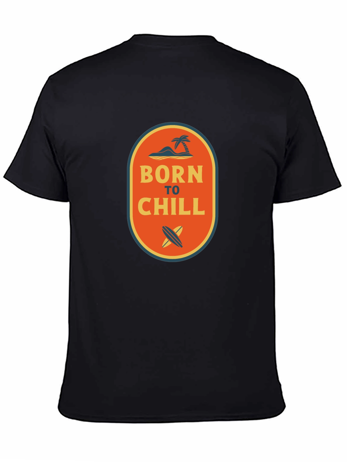 Born to Chill Graphic Tee - Mens Black T-Shirt