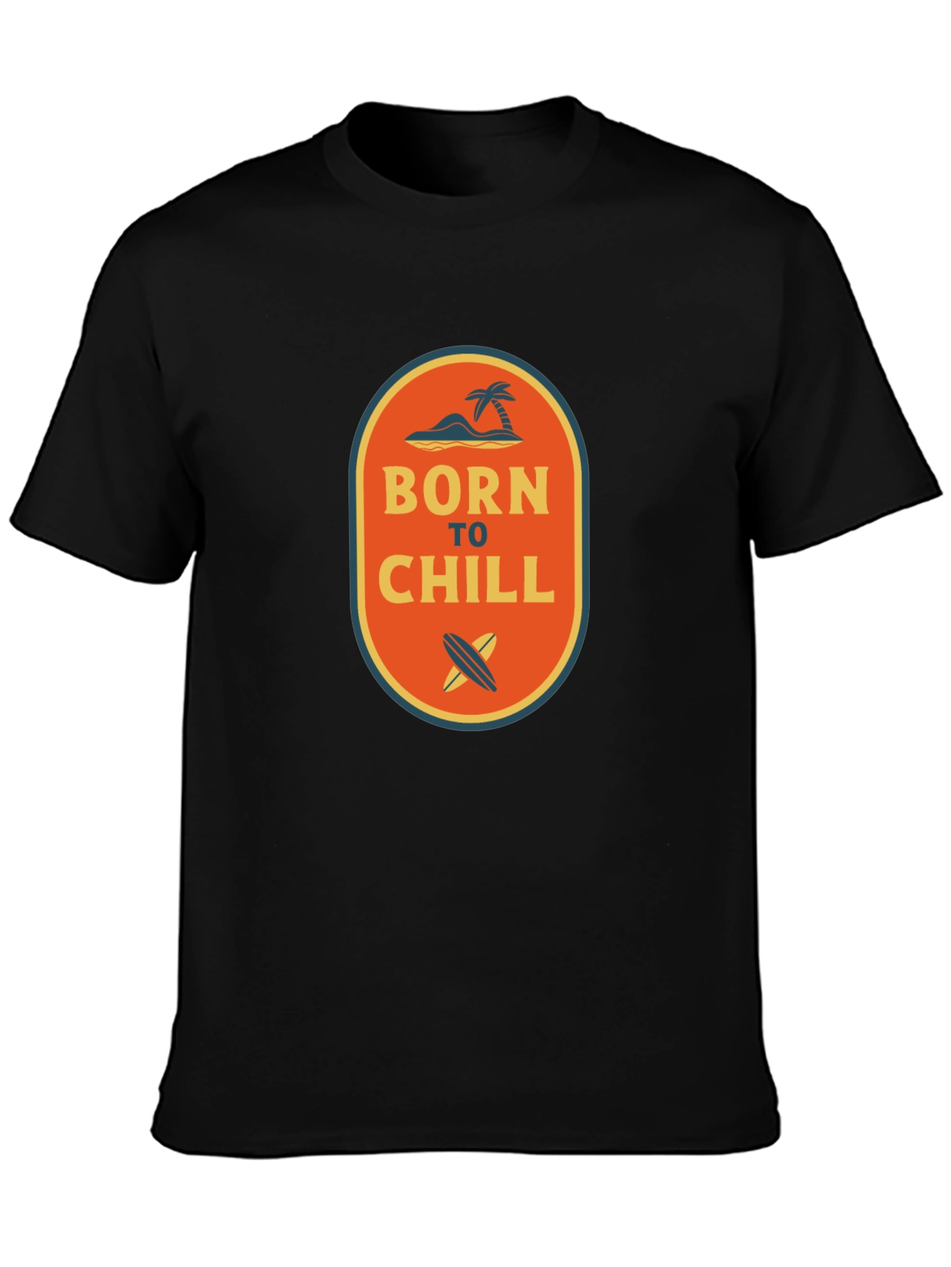 Born to Chill Graphic Tee - Mens Black T-Shirt