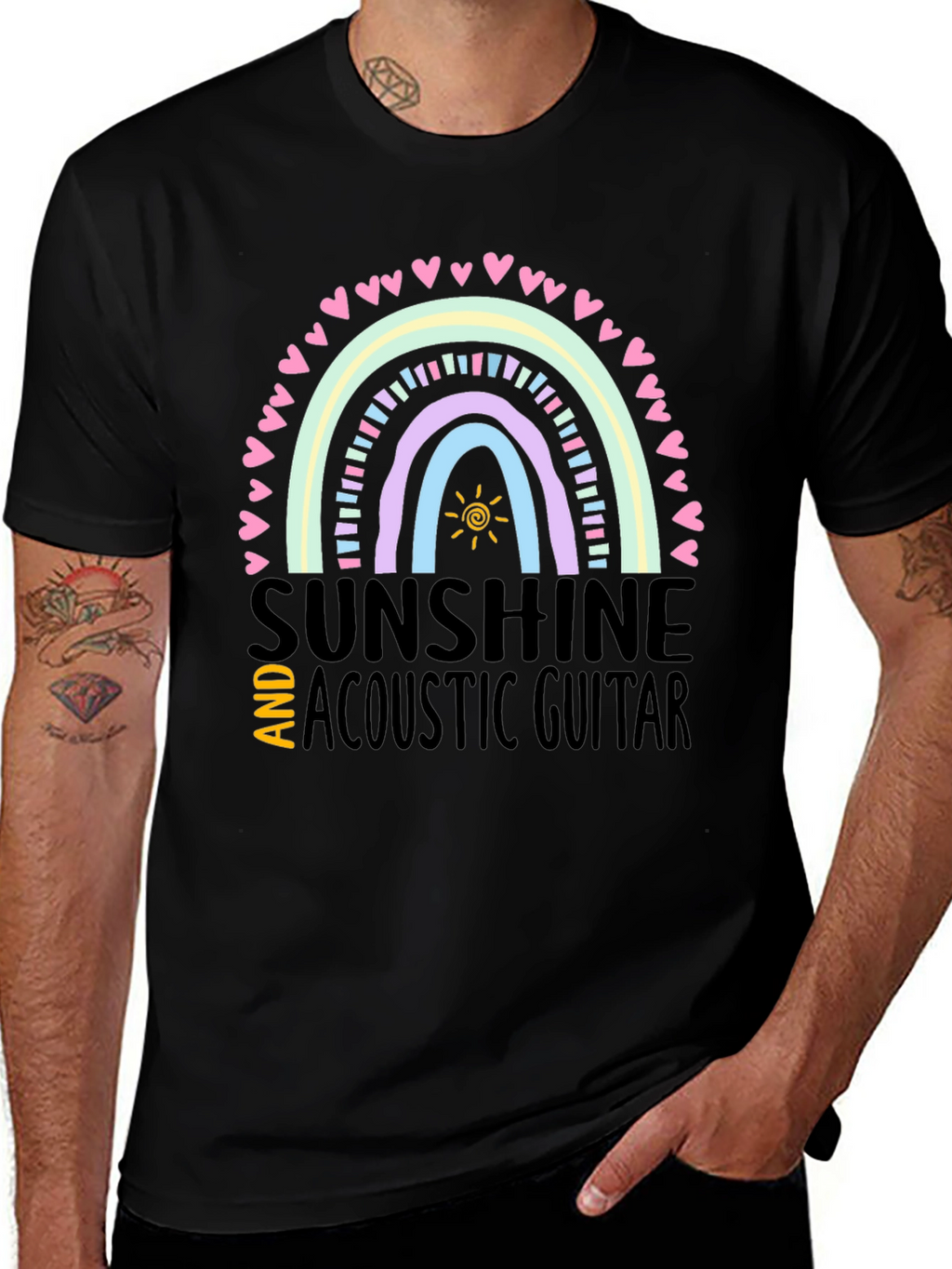 Sunshine & Acoustic Guitar Graphic Tee