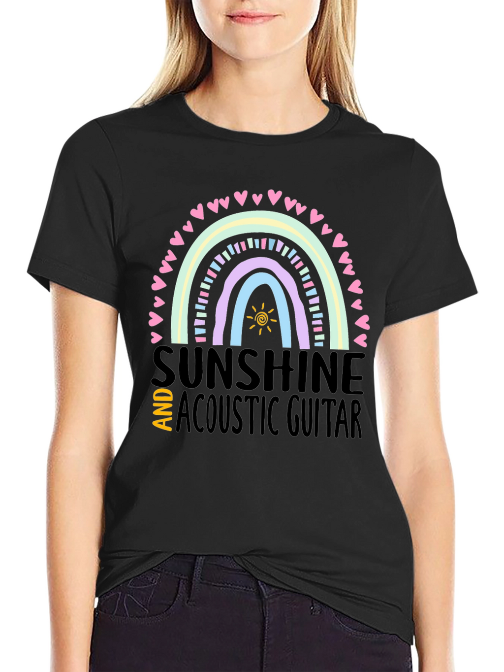 Sunshine & Acoustic Guitar Graphic Tee