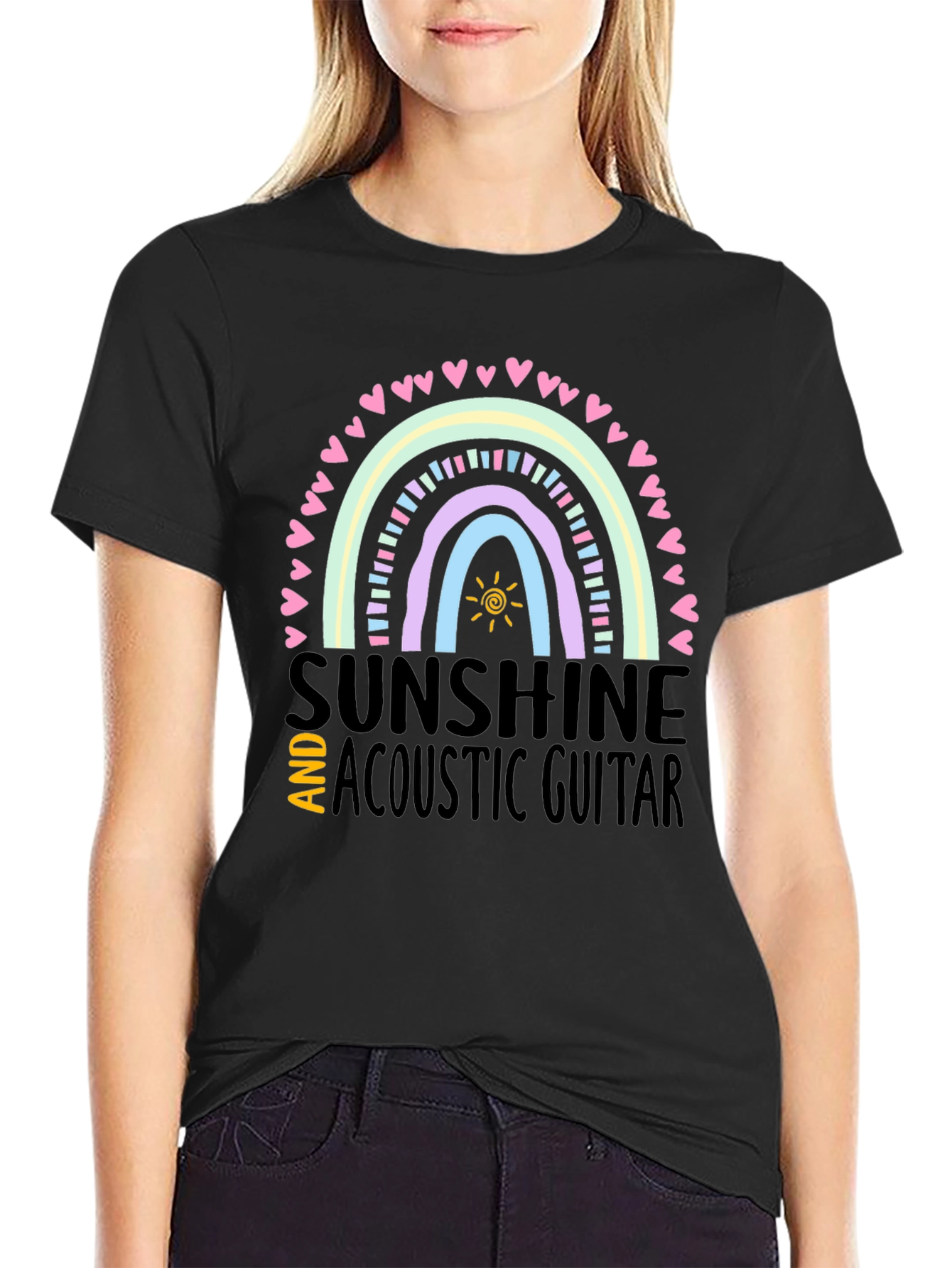 Sunshine & Acoustic Guitar Graphic Tee