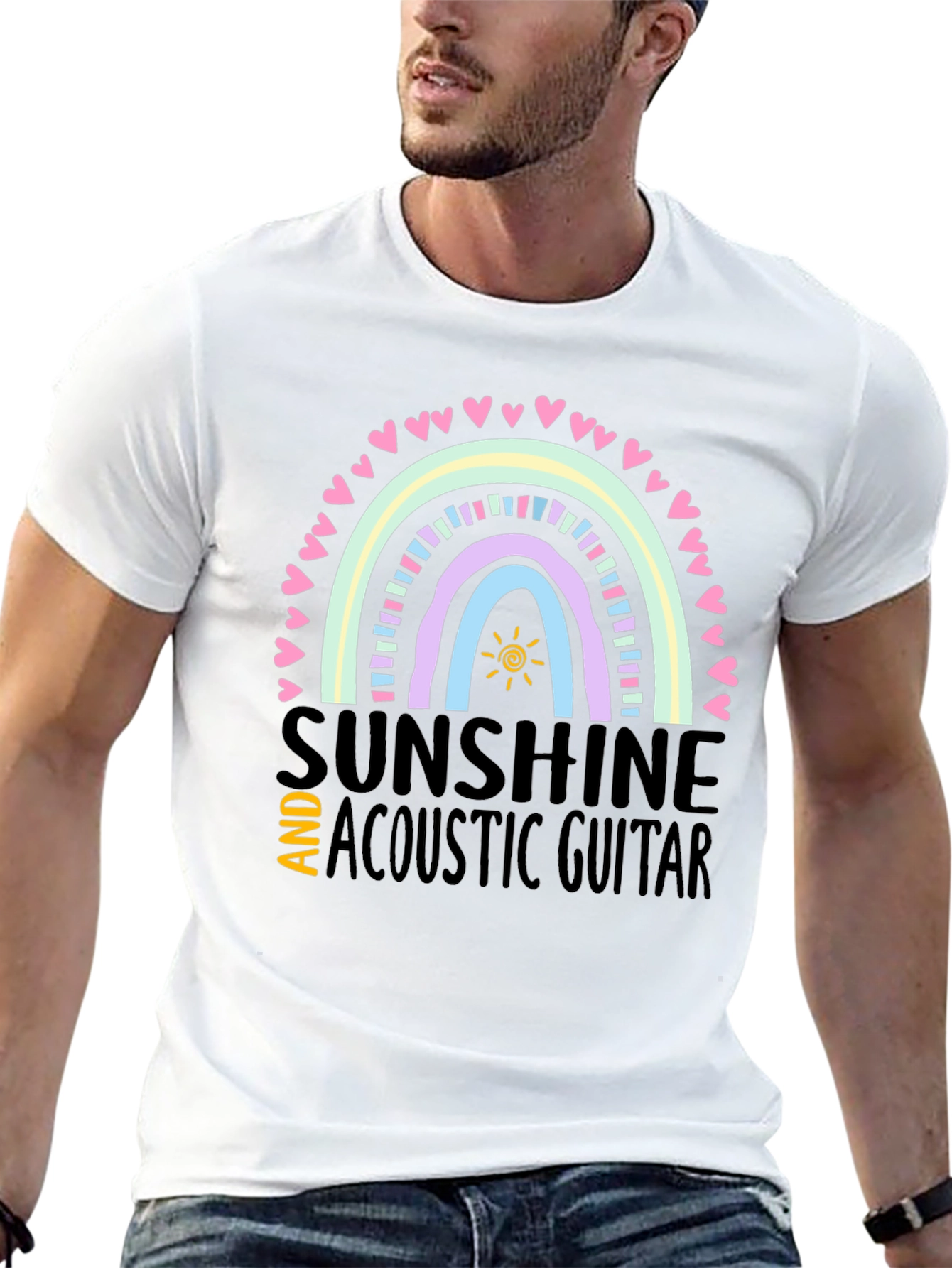 Sunshine & Acoustic Guitar Graphic Tee
