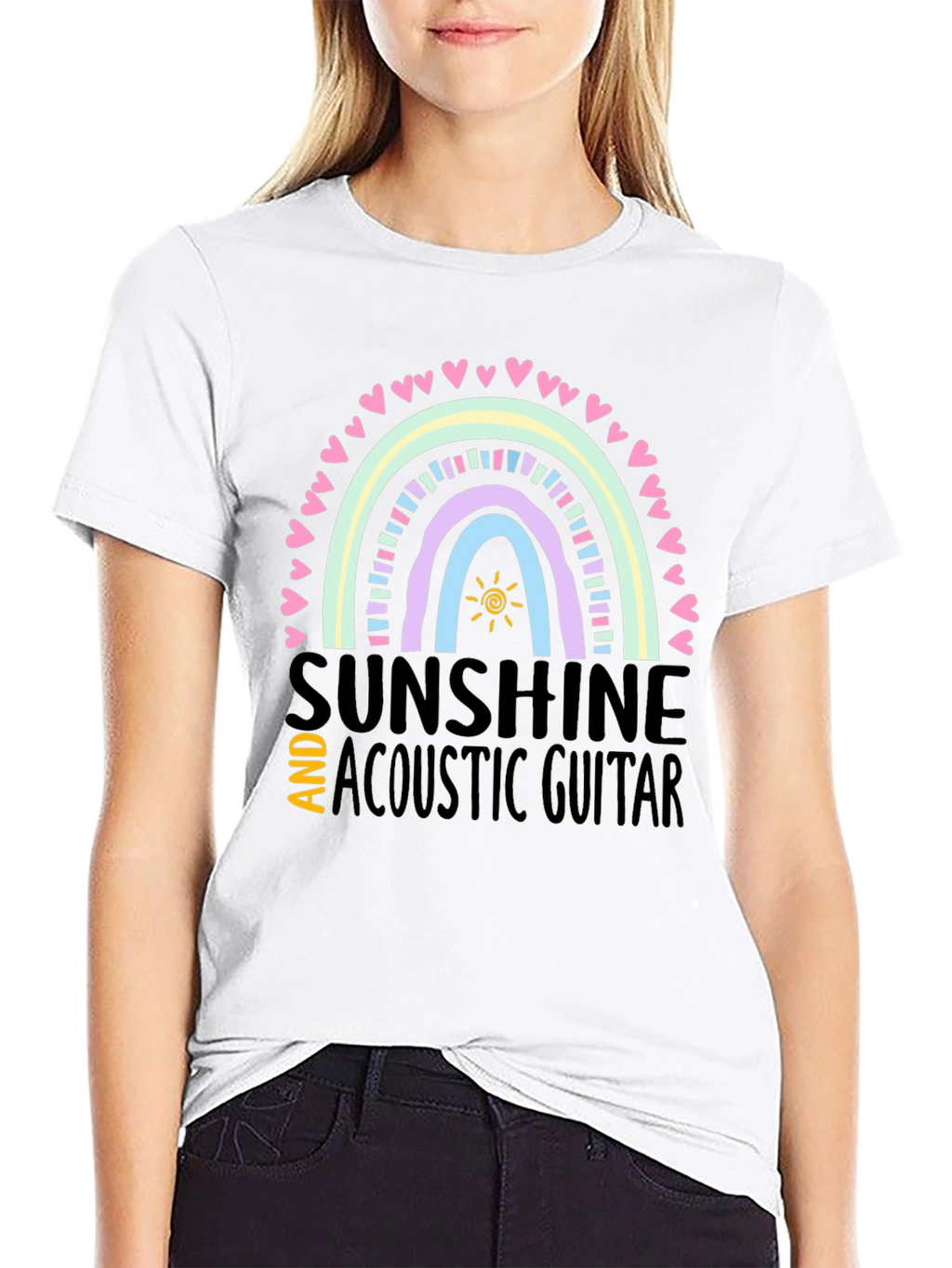Sunshine & Acoustic Guitar Graphic Tee