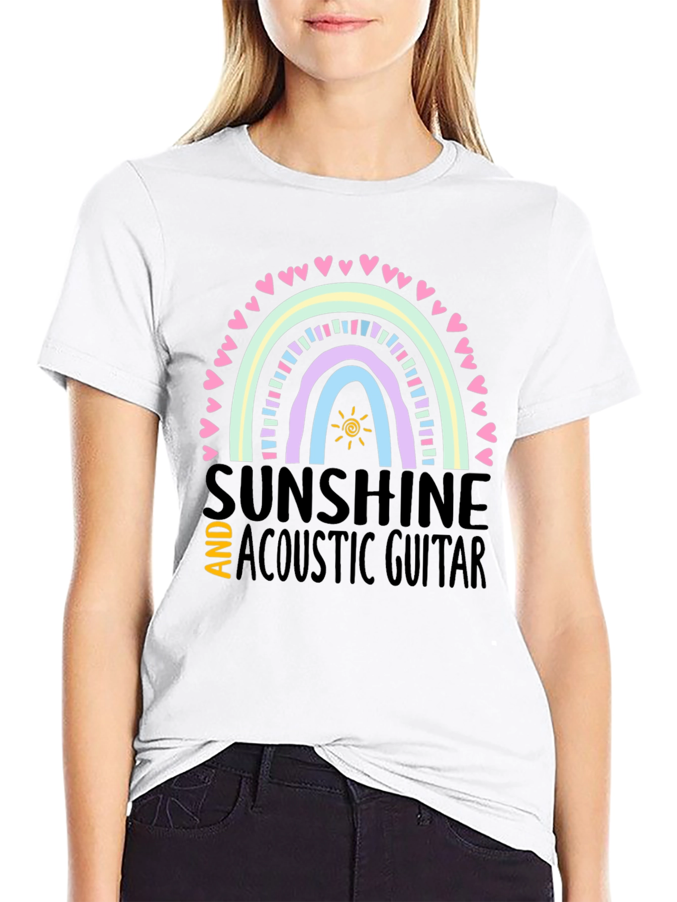 Sunshine & Acoustic Guitar Graphic Tee