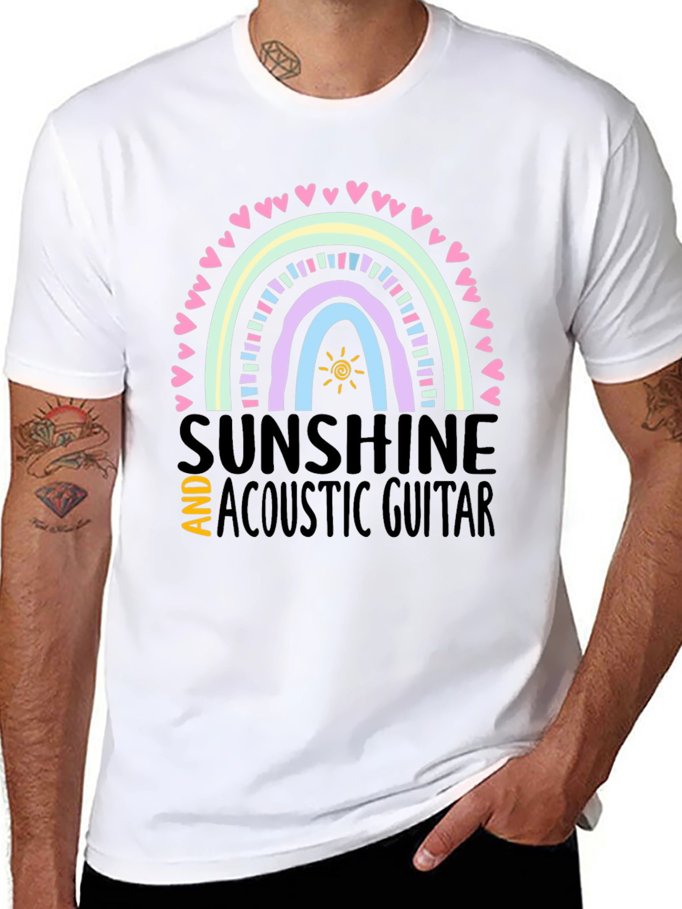 Sunshine & Acoustic Guitar Graphic Tee