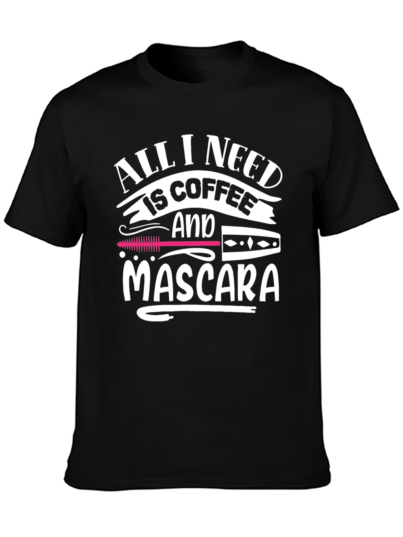 Coffee and Mascara Graphic Tee - Unisex Casual Top