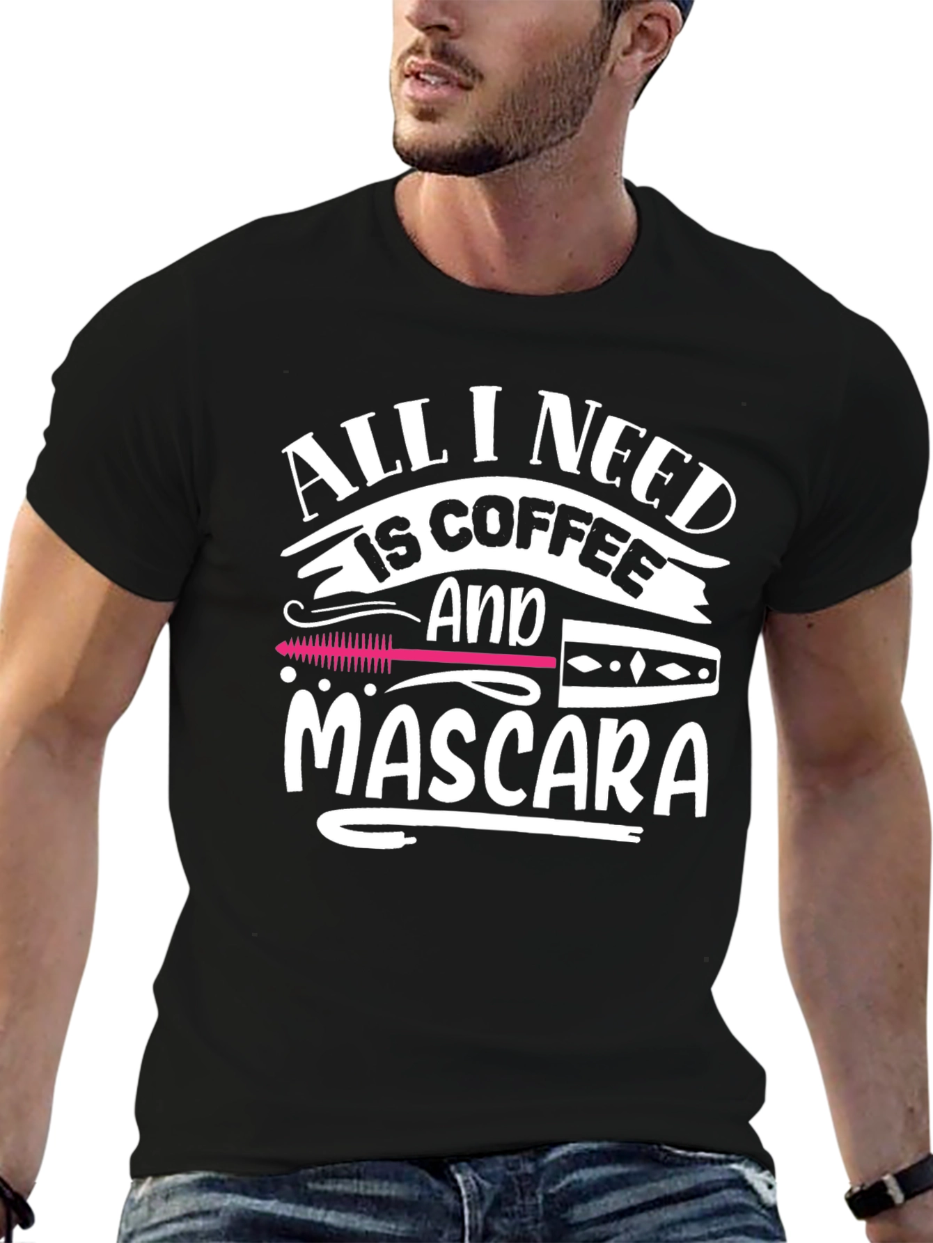Coffee and Mascara Graphic Tee - Unisex Casual Top