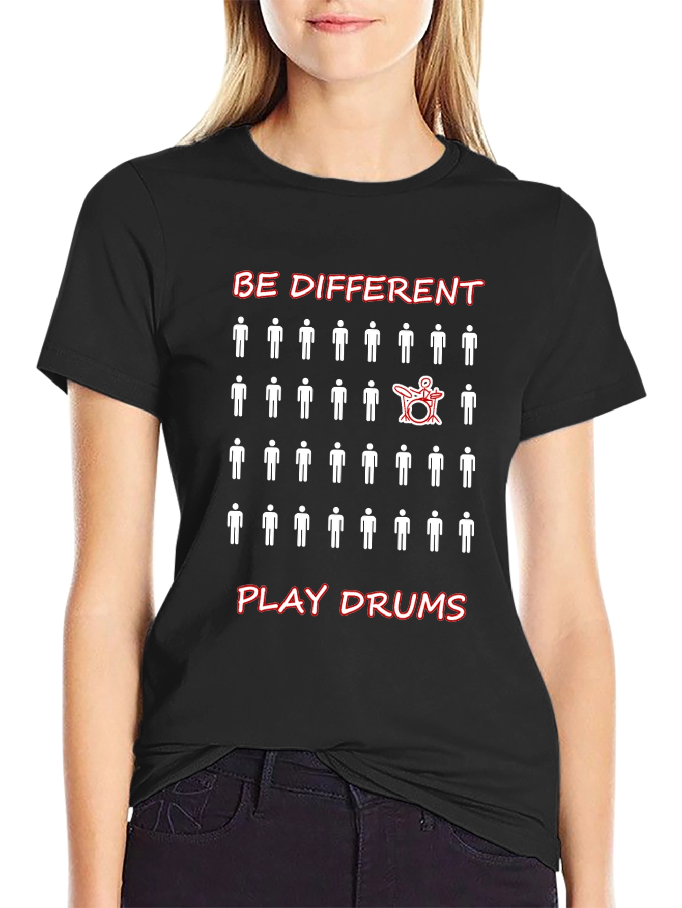 Be Different Play Drums T-Shirt