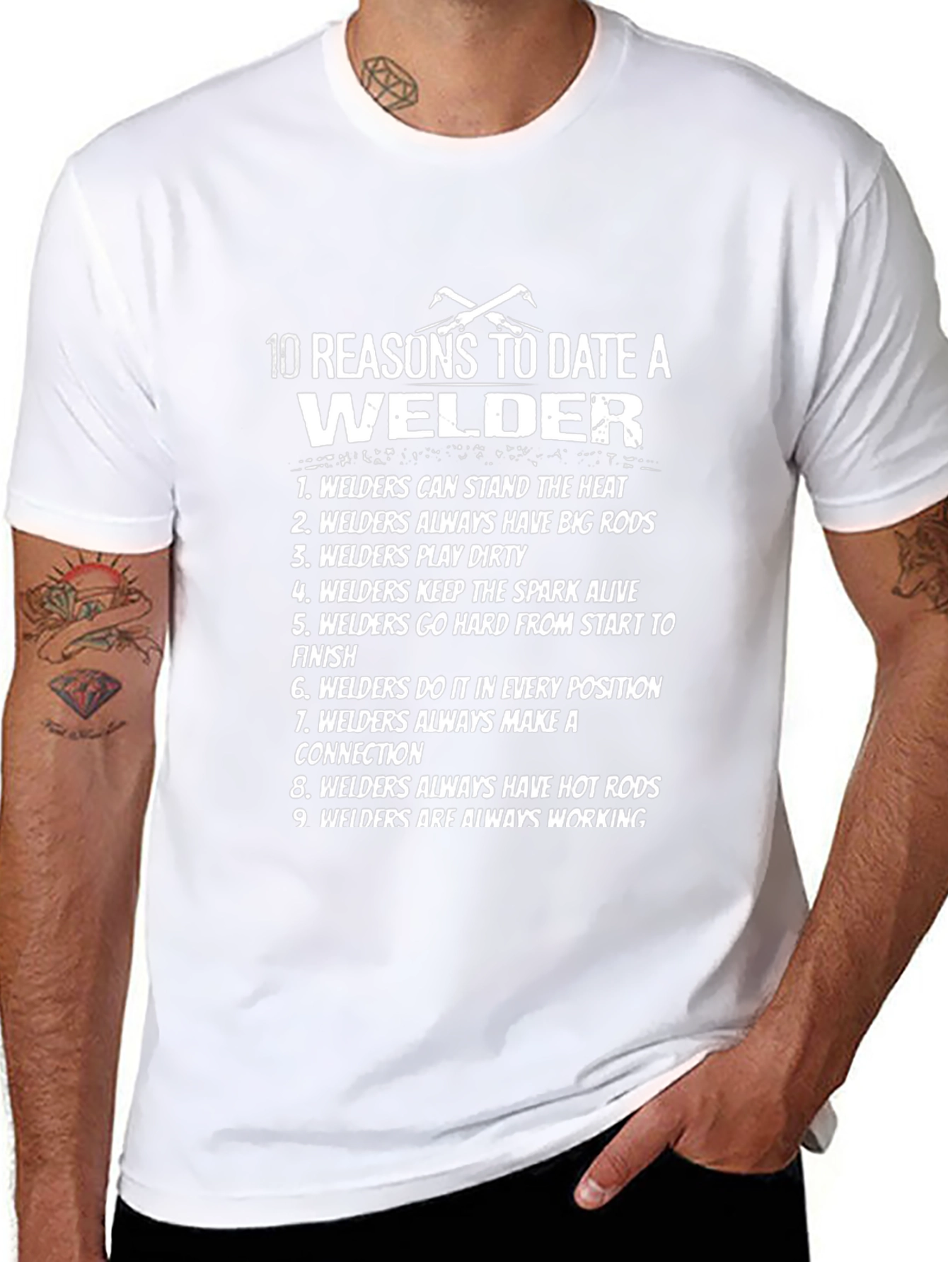 10 Reasons to Date a Welder T-Shirt - Funny Welding Tee