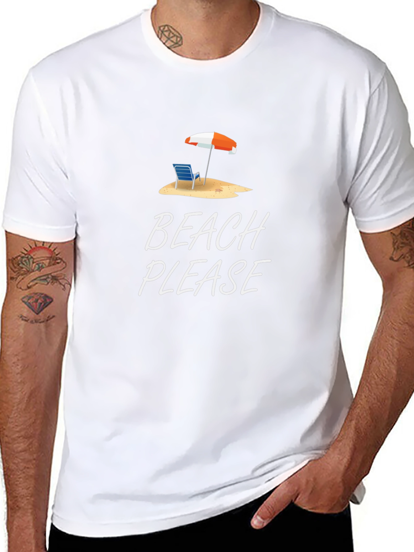 Beach Please T-Shirt - Summer Vacation Apparel