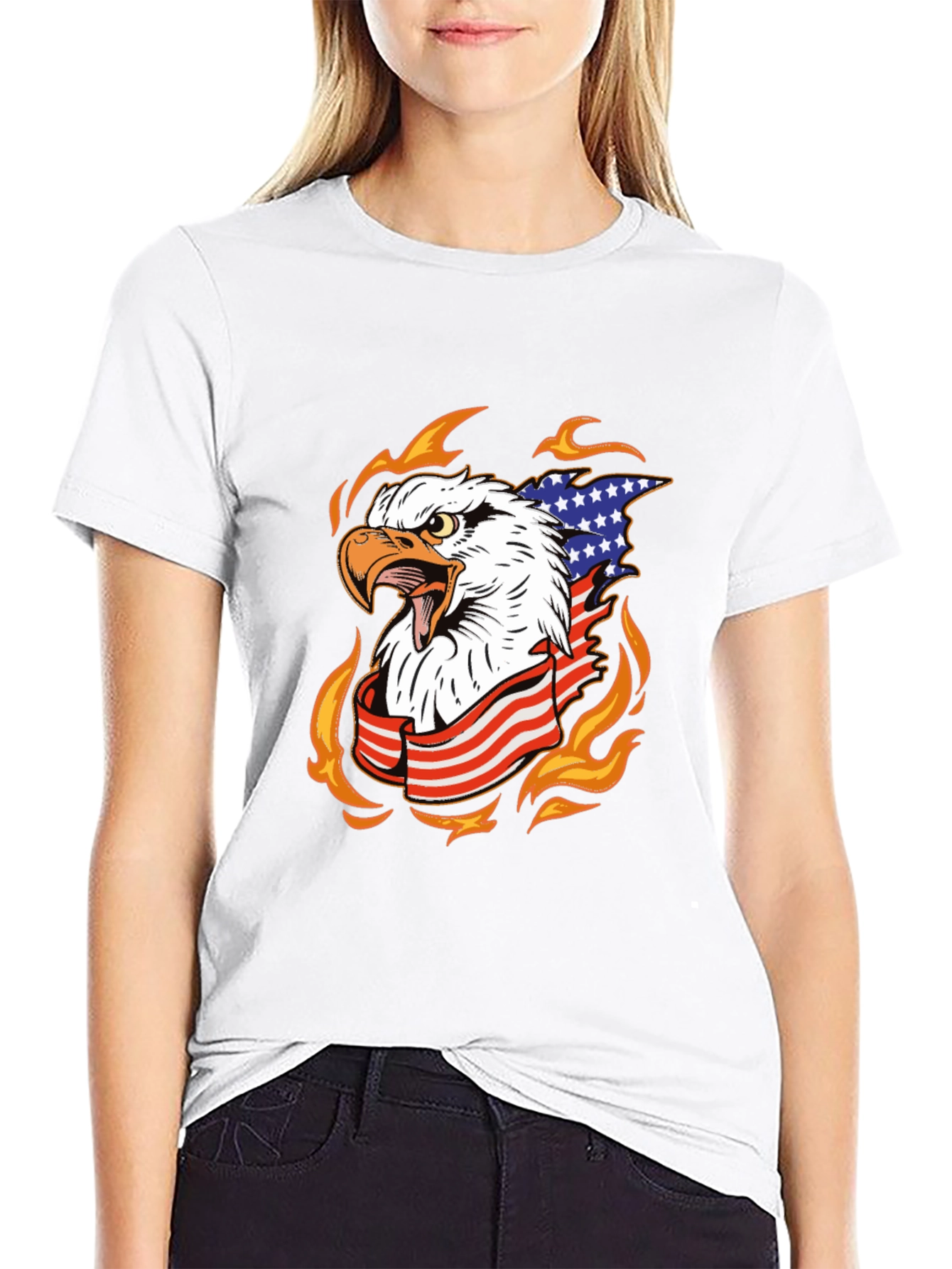American Eagle Patriotic Graphic T-Shirt