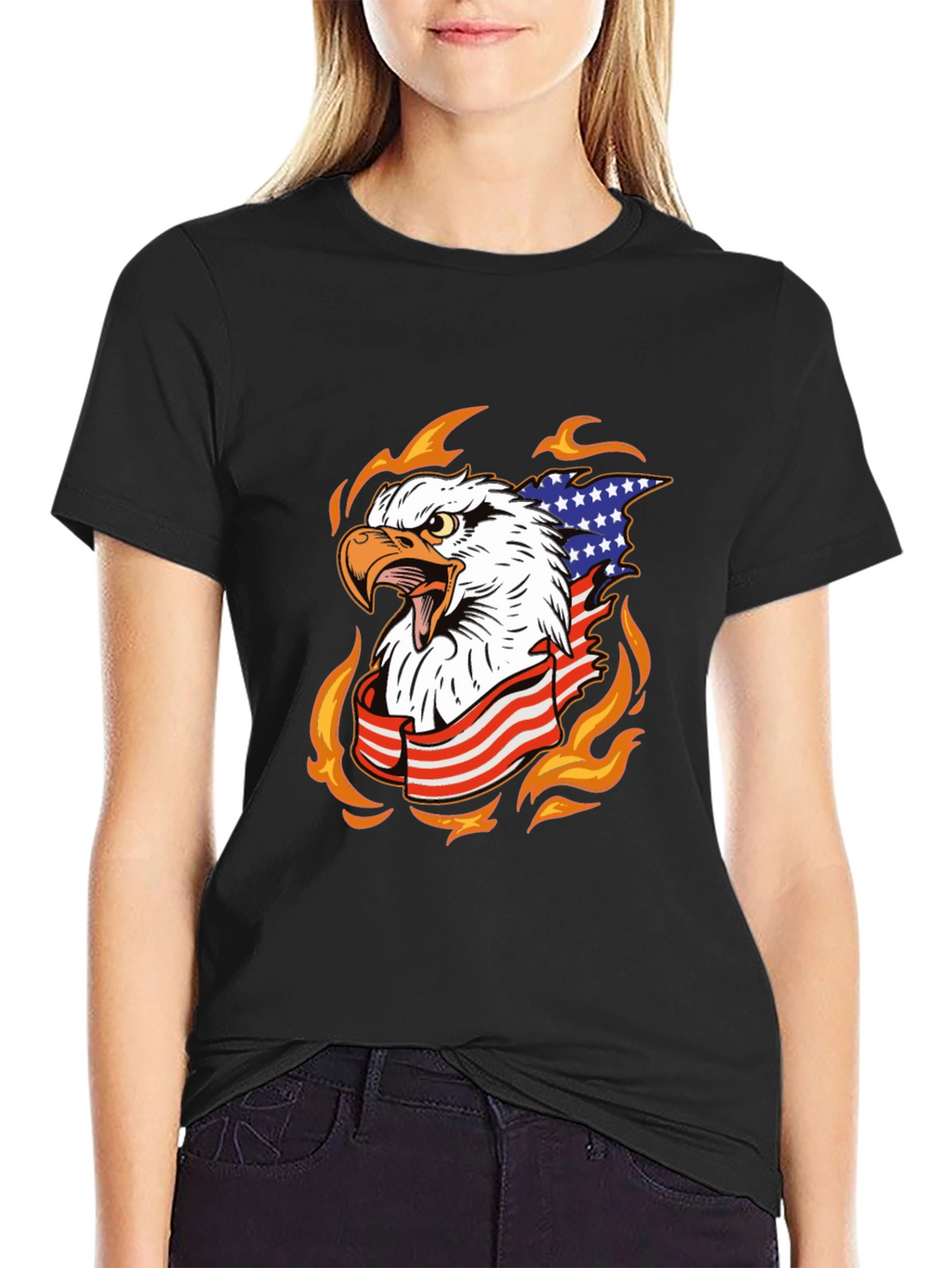 American Eagle Patriotic Graphic T-Shirt