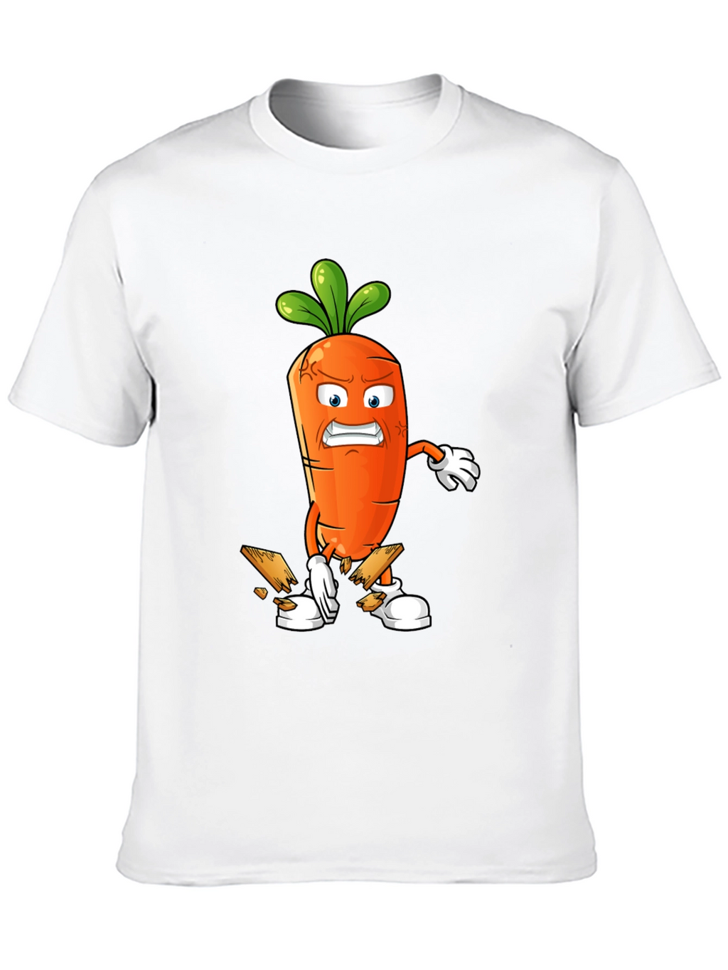 Angry Carrot Breaking Wood T-Shirt