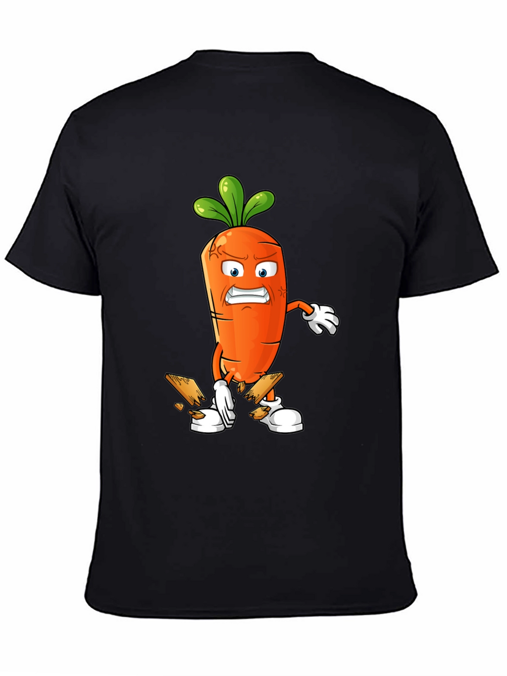 Angry Carrot Breaking Wood T-Shirt