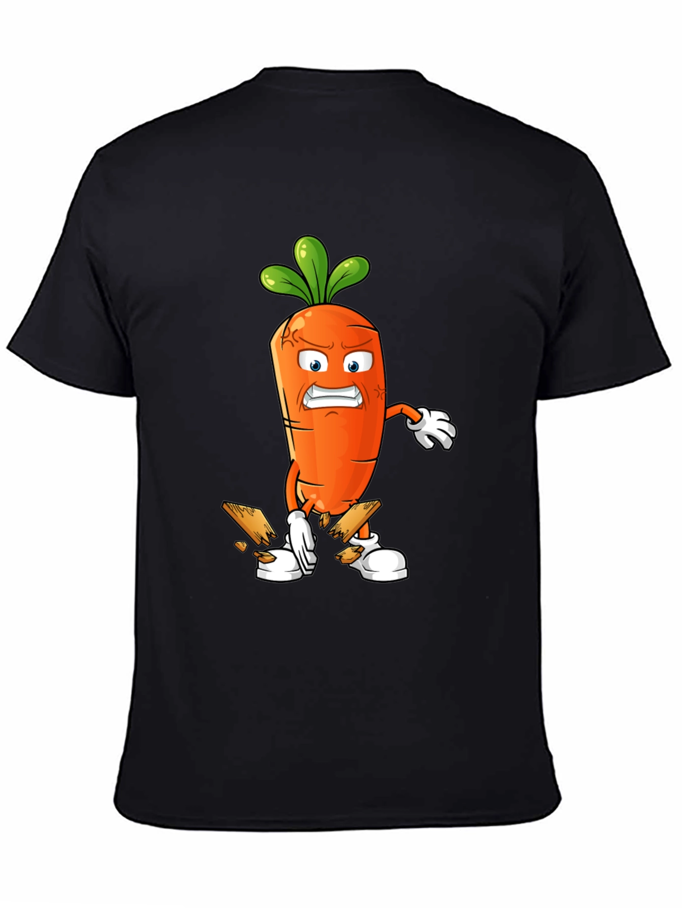 Angry Carrot Breaking Wood T-Shirt
