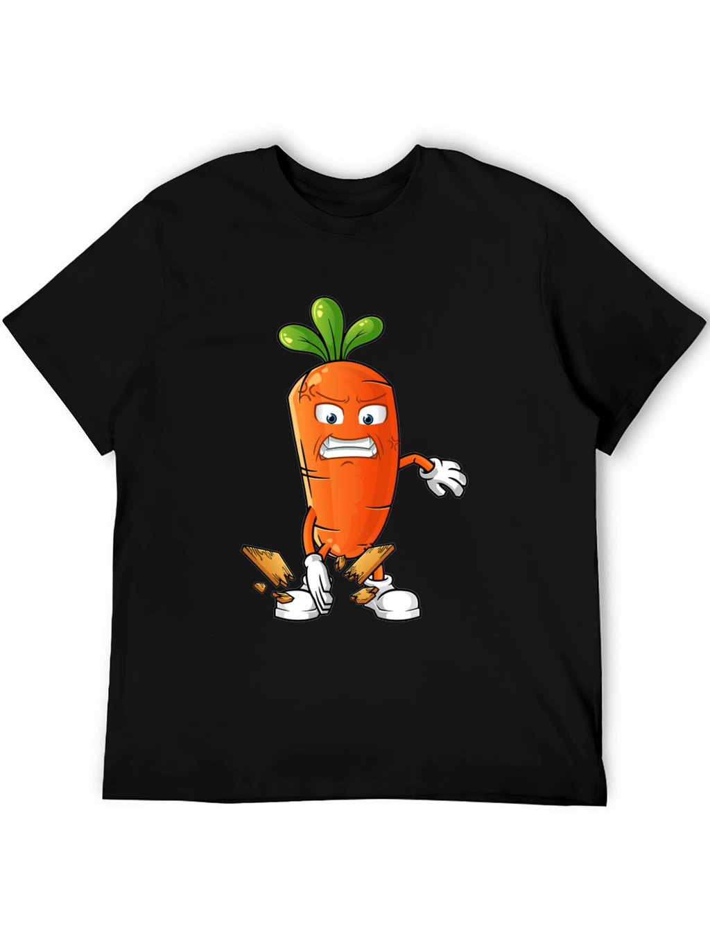 Angry Carrot Breaking Wood T-Shirt