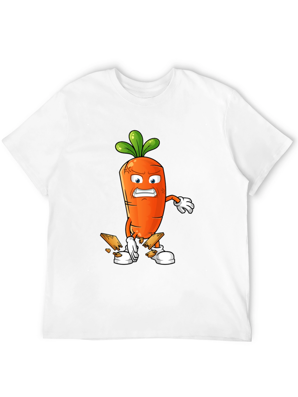 Angry Carrot Breaking Wood T-Shirt