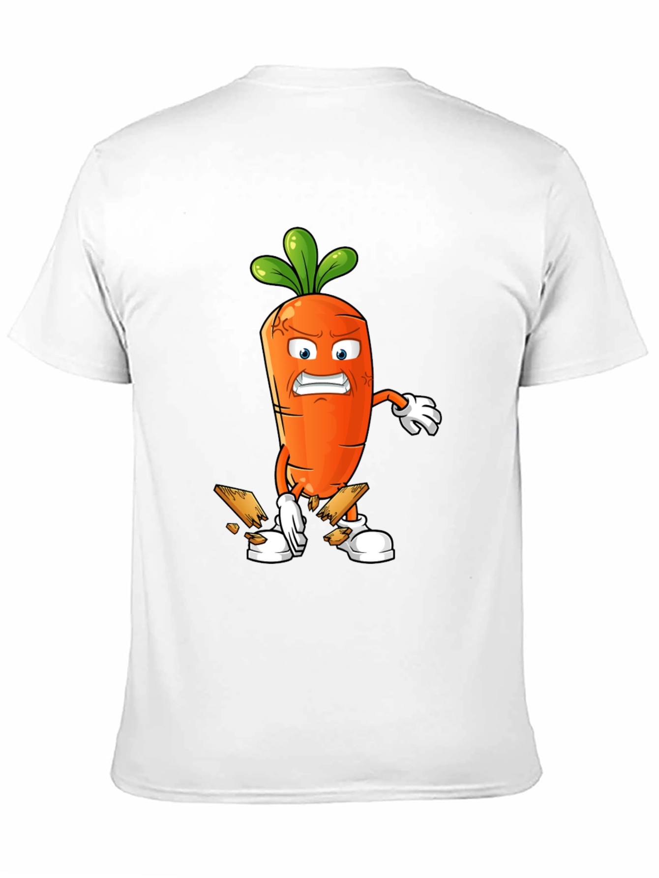 Angry Carrot Breaking Wood T-Shirt