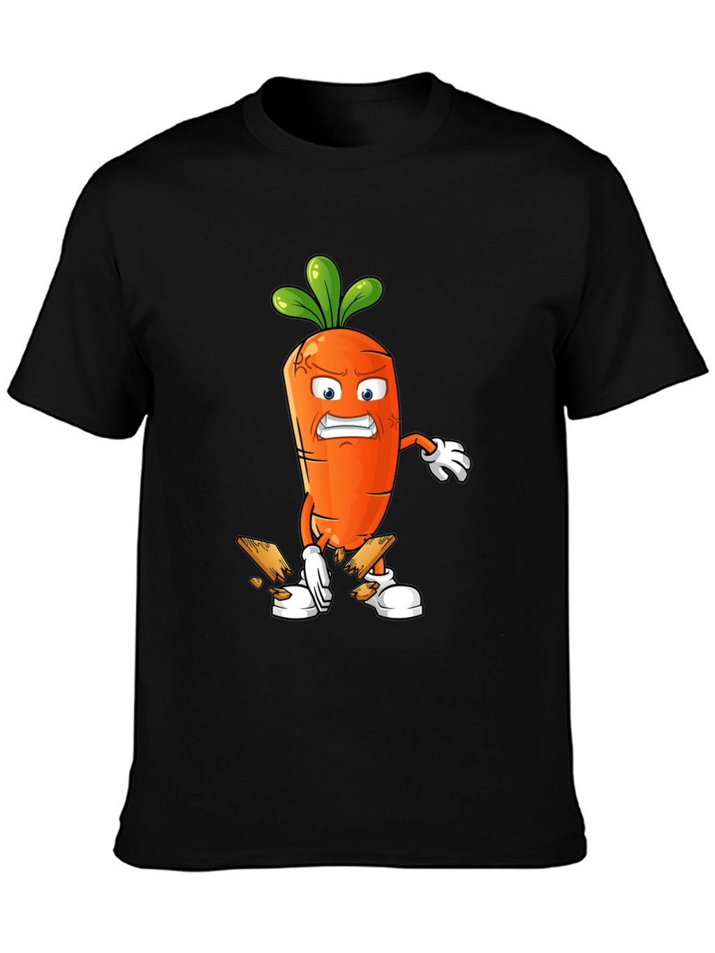 Angry Carrot Breaking Wood T-Shirt