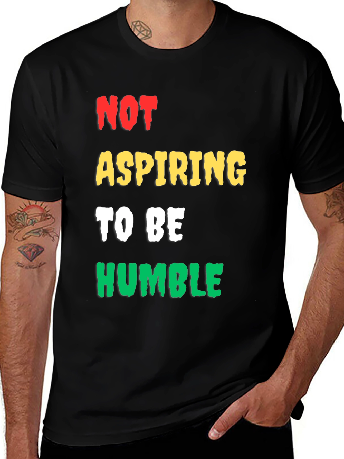 Not Aspiring to be Humble Mens Graphic Tee