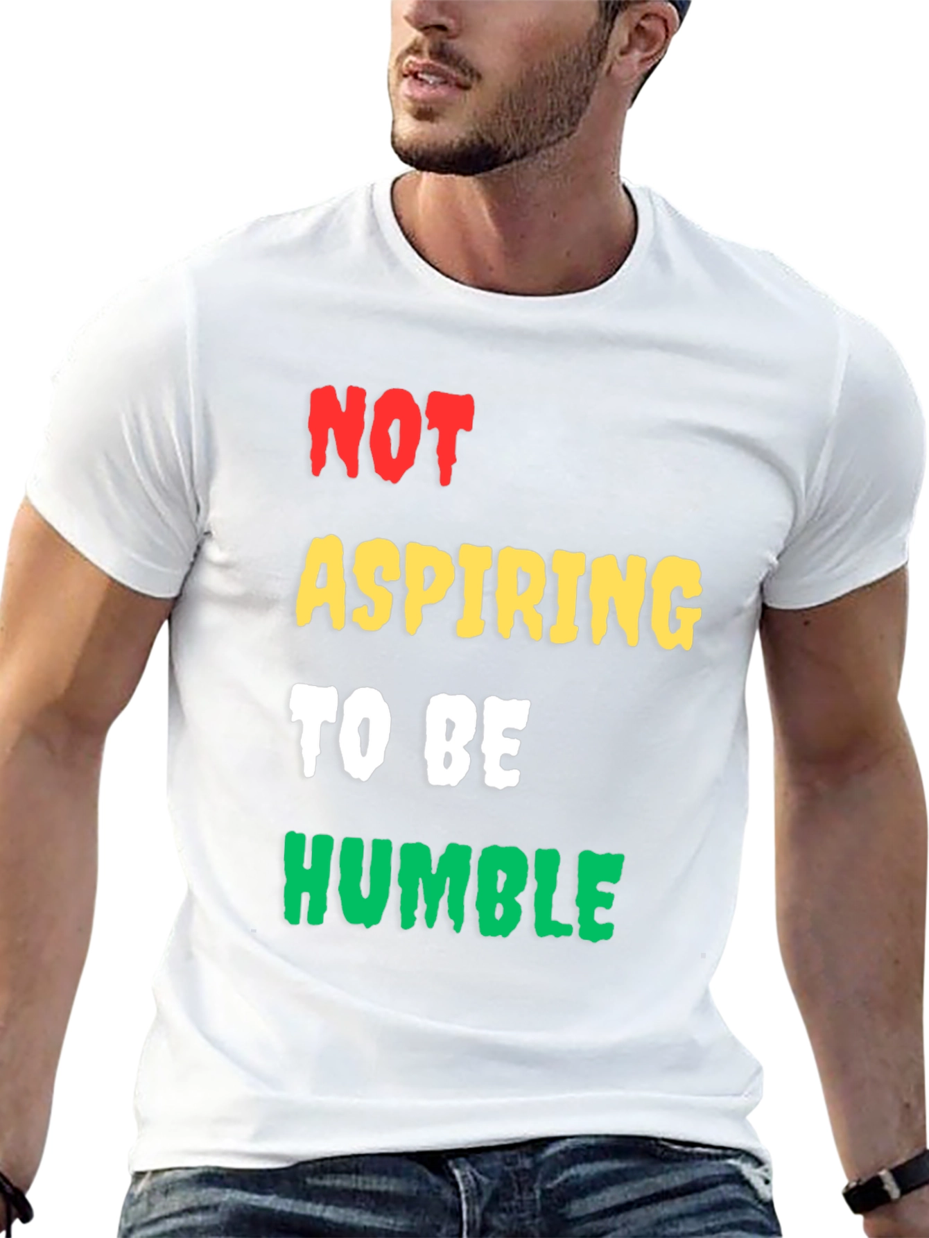 Not Aspiring to be Humble Mens Graphic Tee