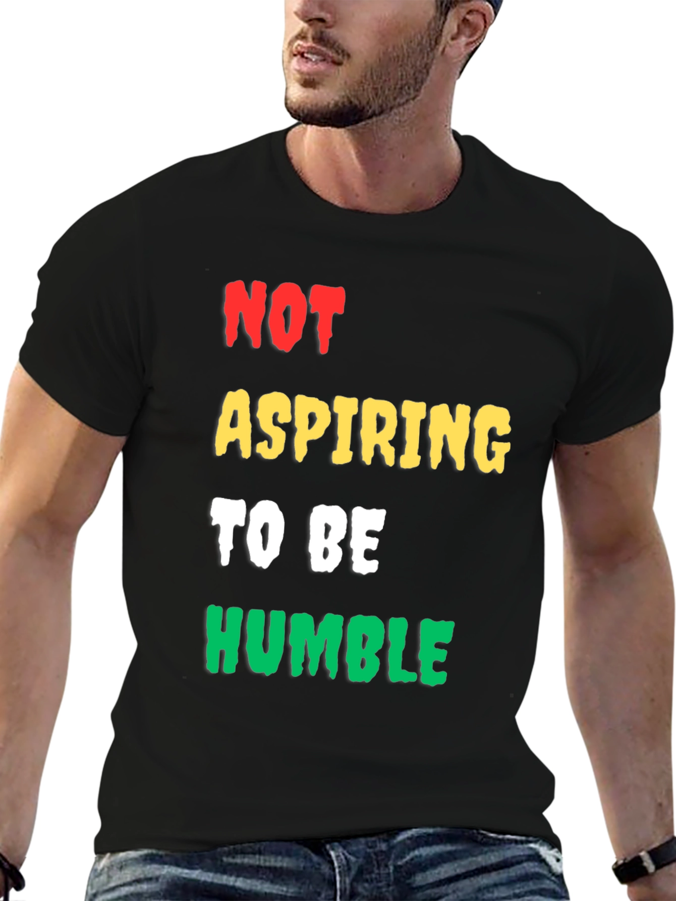 Not Aspiring to be Humble Mens Graphic Tee