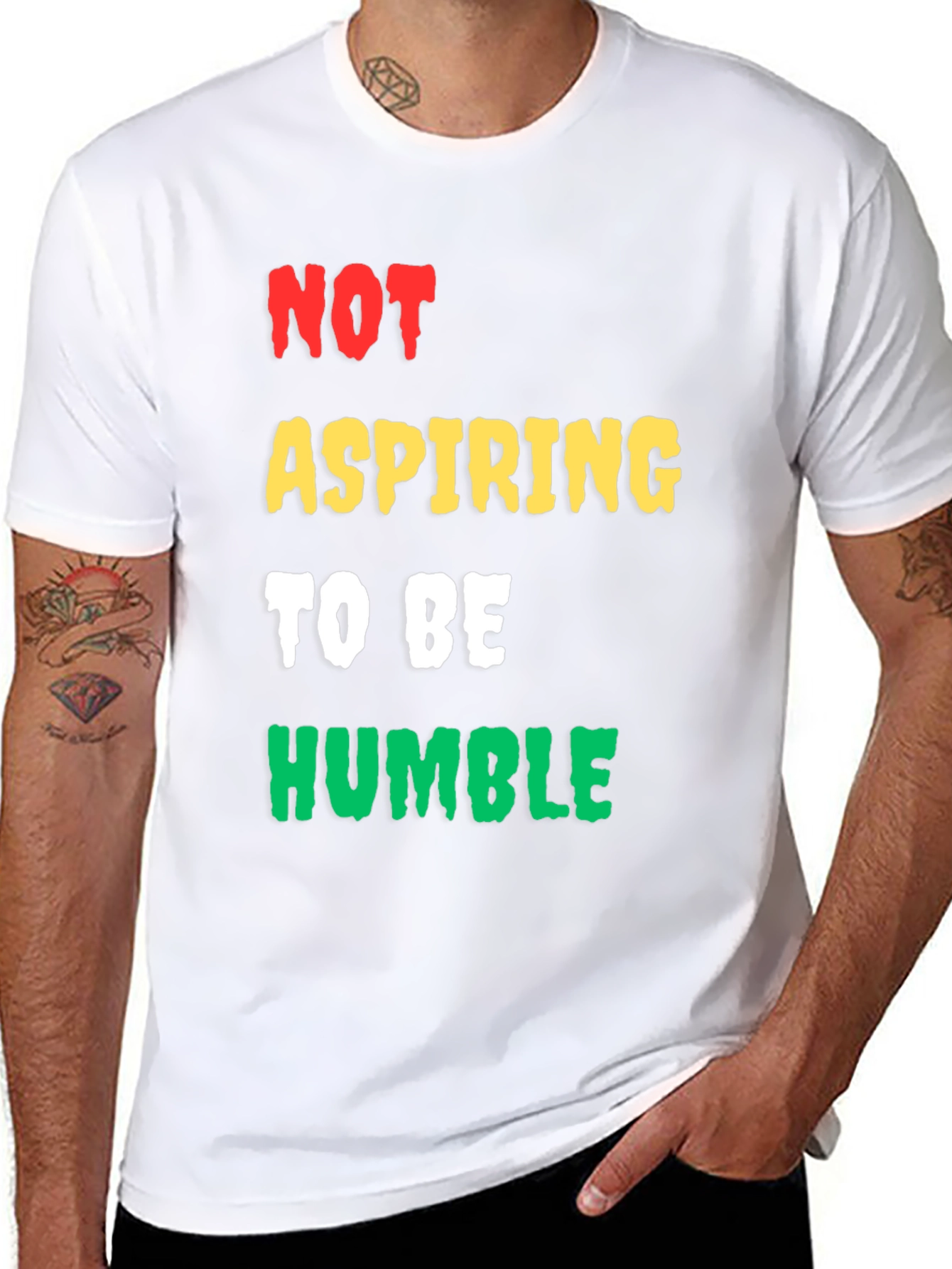 Not Aspiring to be Humble Mens Graphic Tee