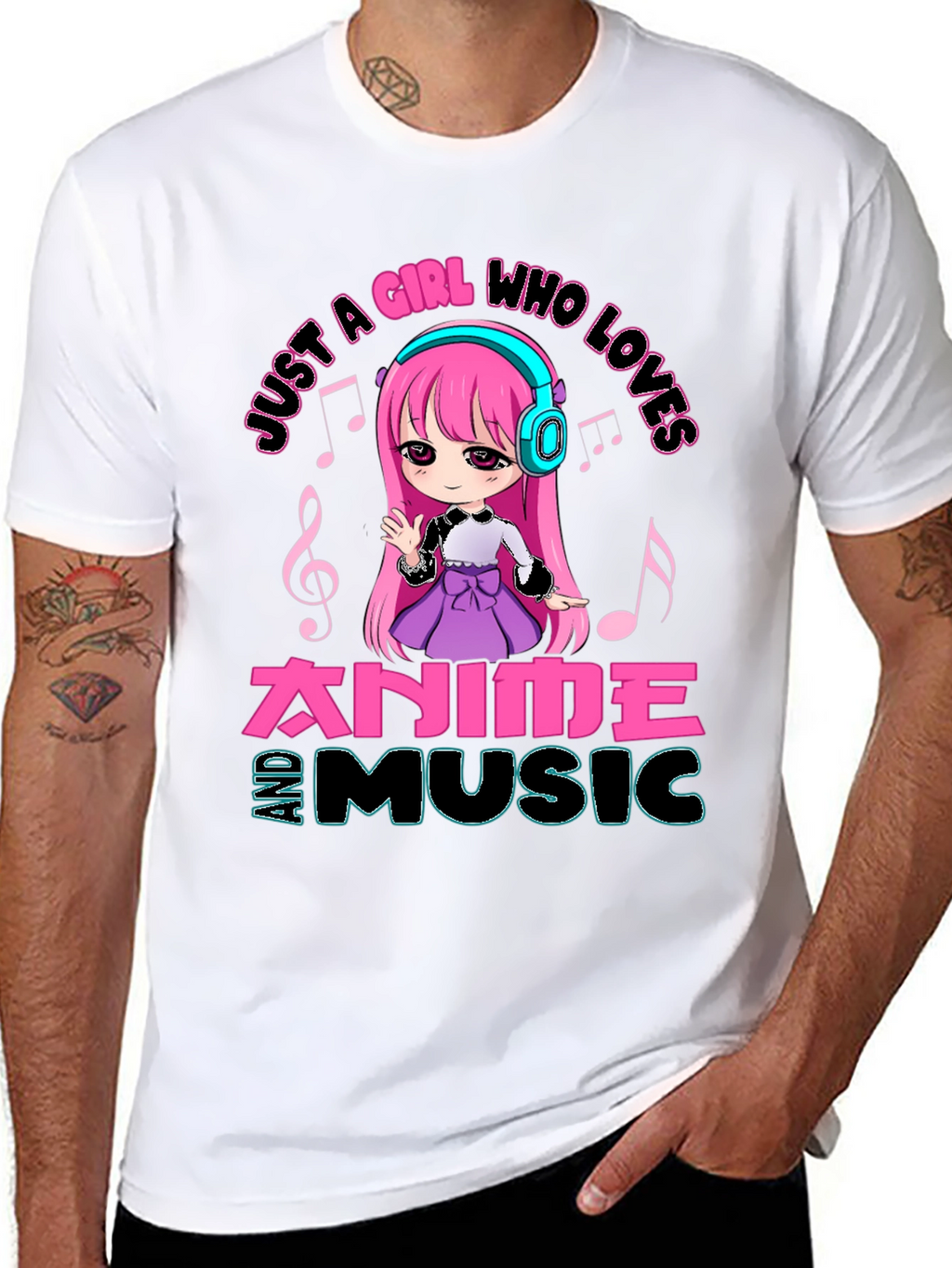 Anime and Music Lover T-Shirt