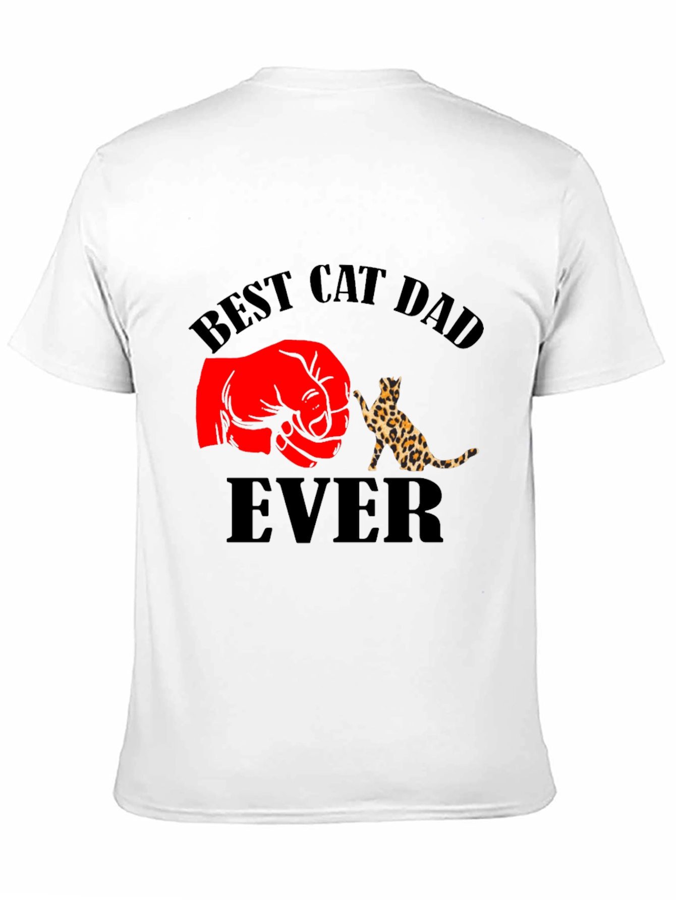Best Cat Dad Ever Black T-Shirt