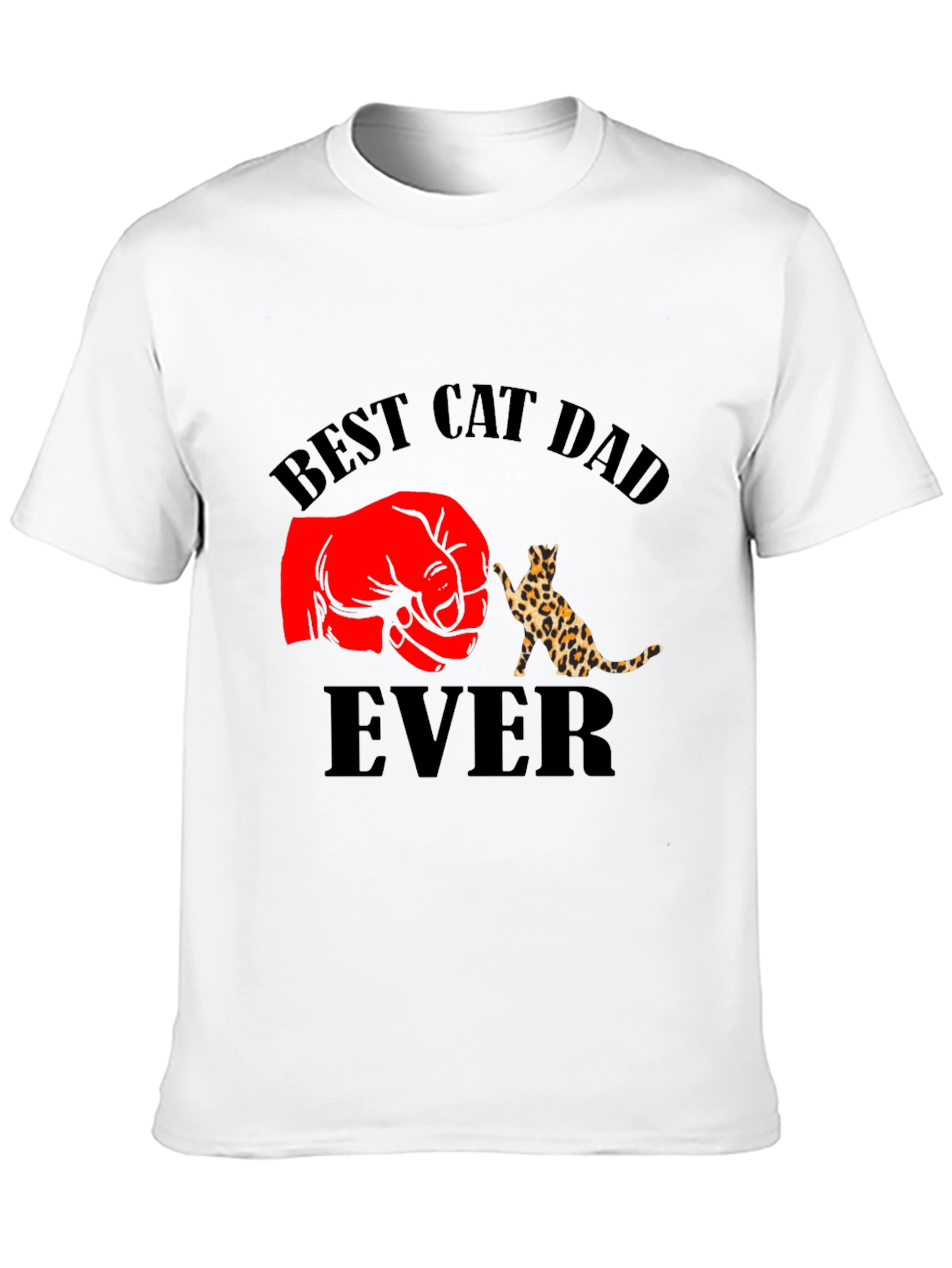 Best Cat Dad Ever Black T-Shirt