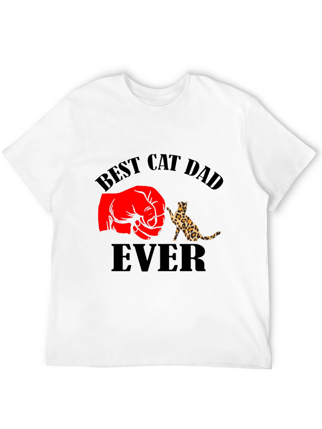 Best Cat Dad Ever Black T-Shirt